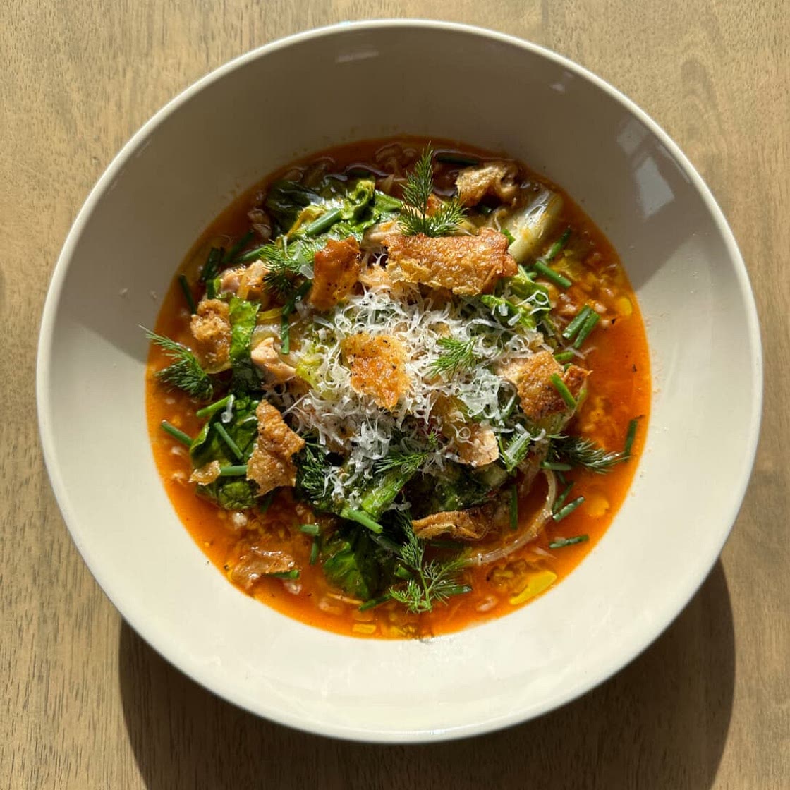 Spicy Chicken and Escarole Soup