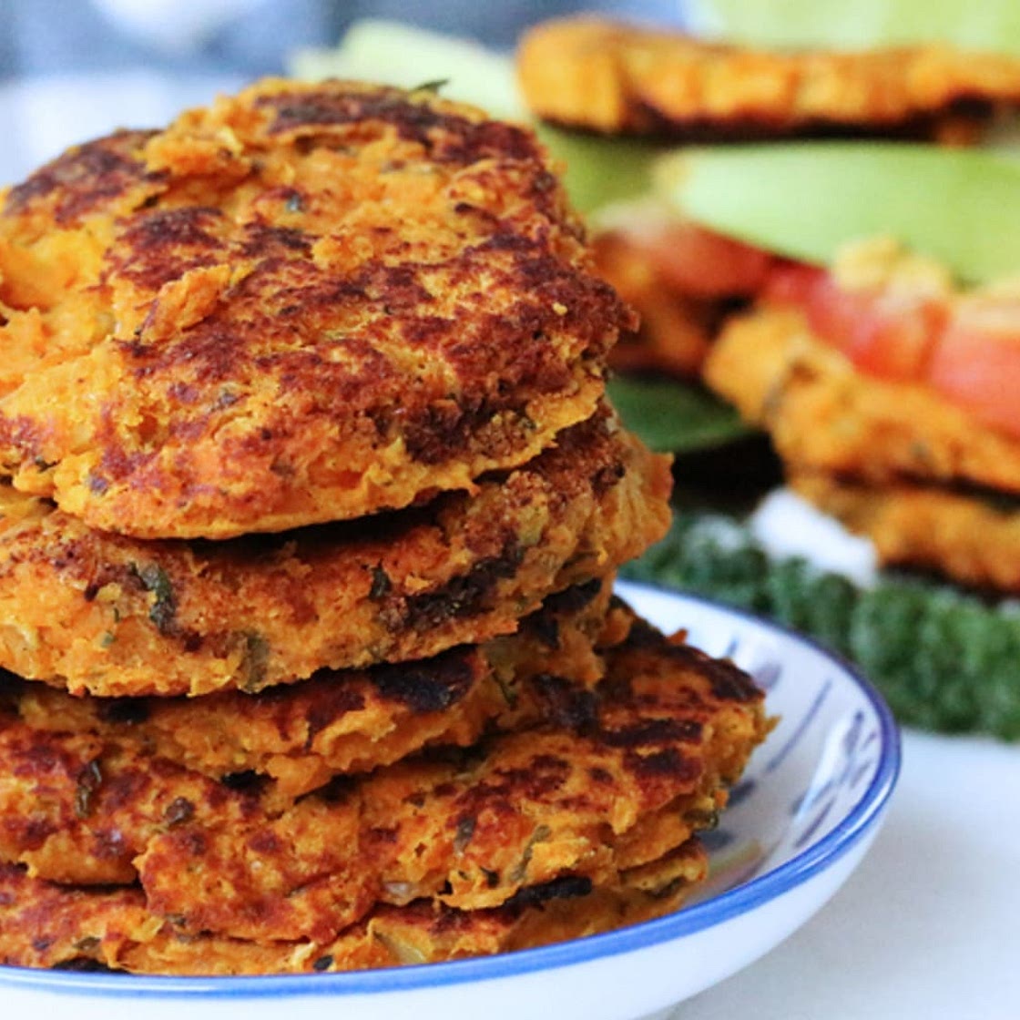 Sweet Potato Bean Burgers