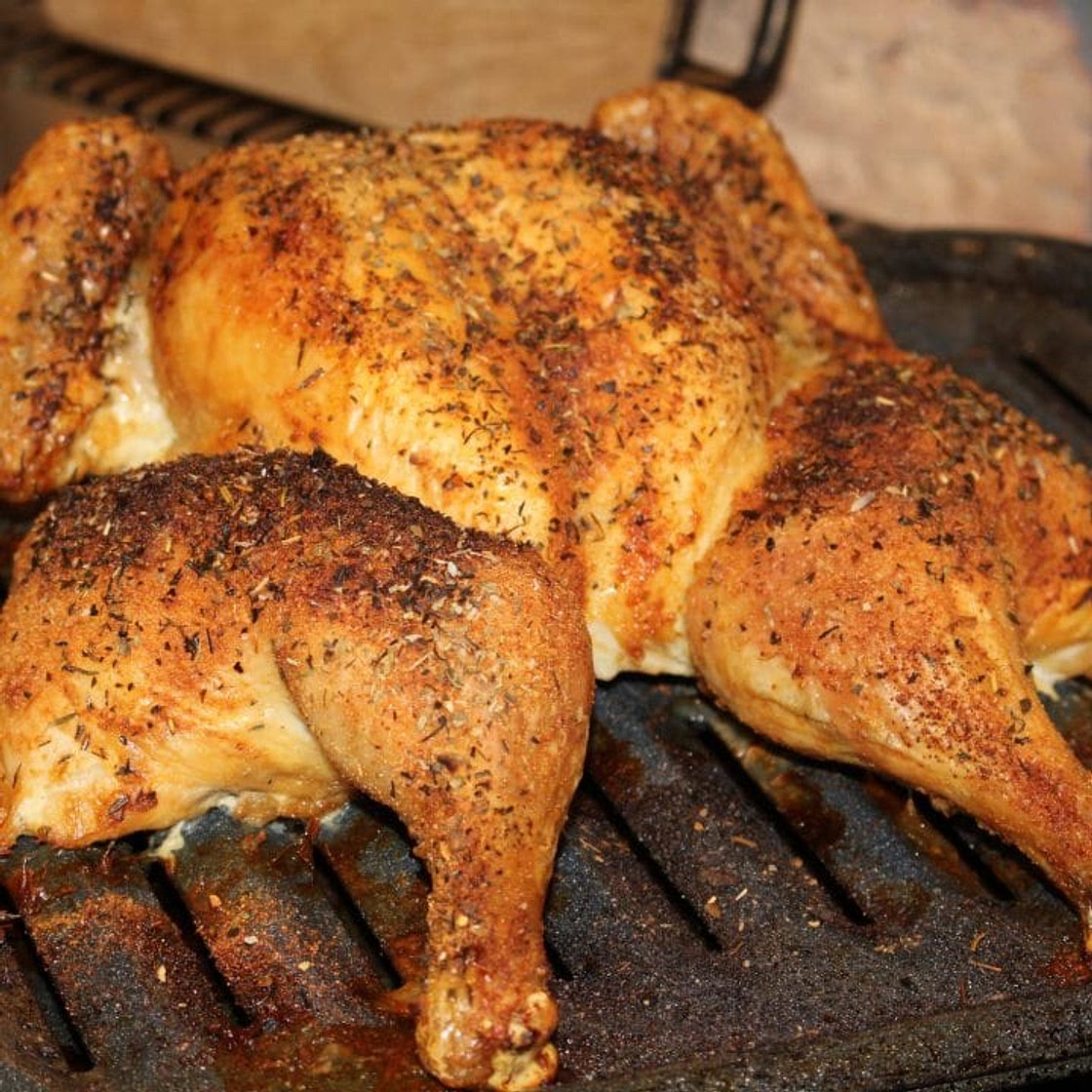 Roasted Spatchcock Chicken