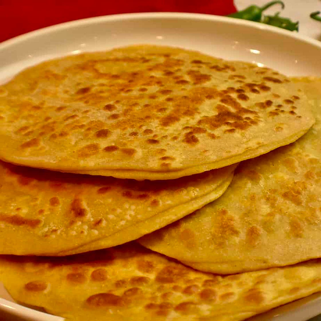 Aloo Paratha (potato stuffed flatbread)