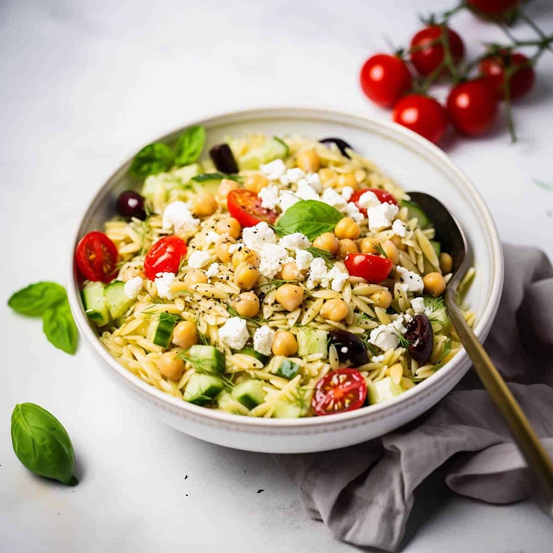 Easy Pesto Orzo Salad