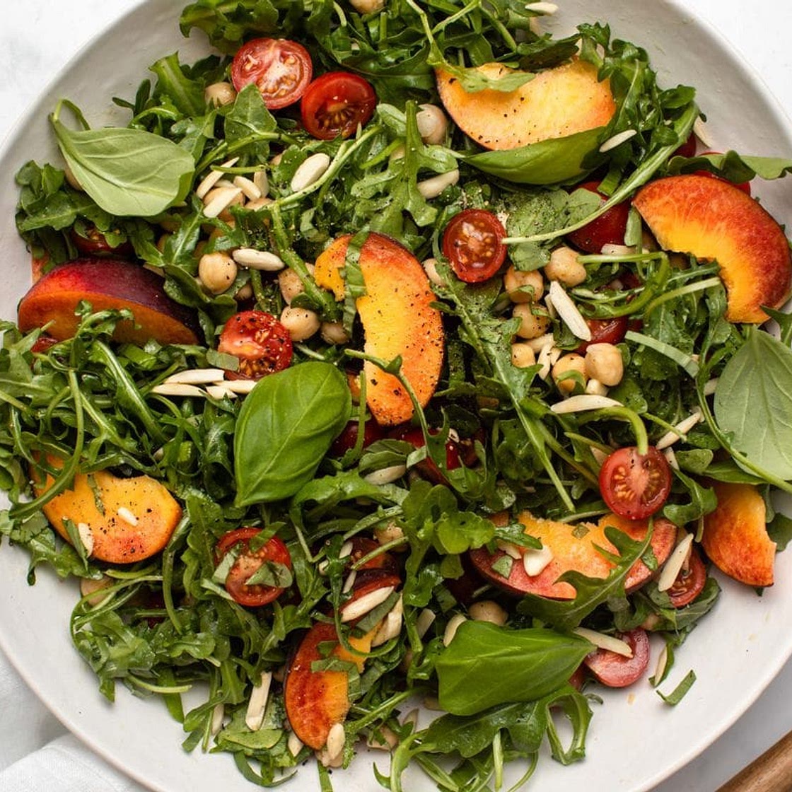 Summer Peach & Chickpea Salad