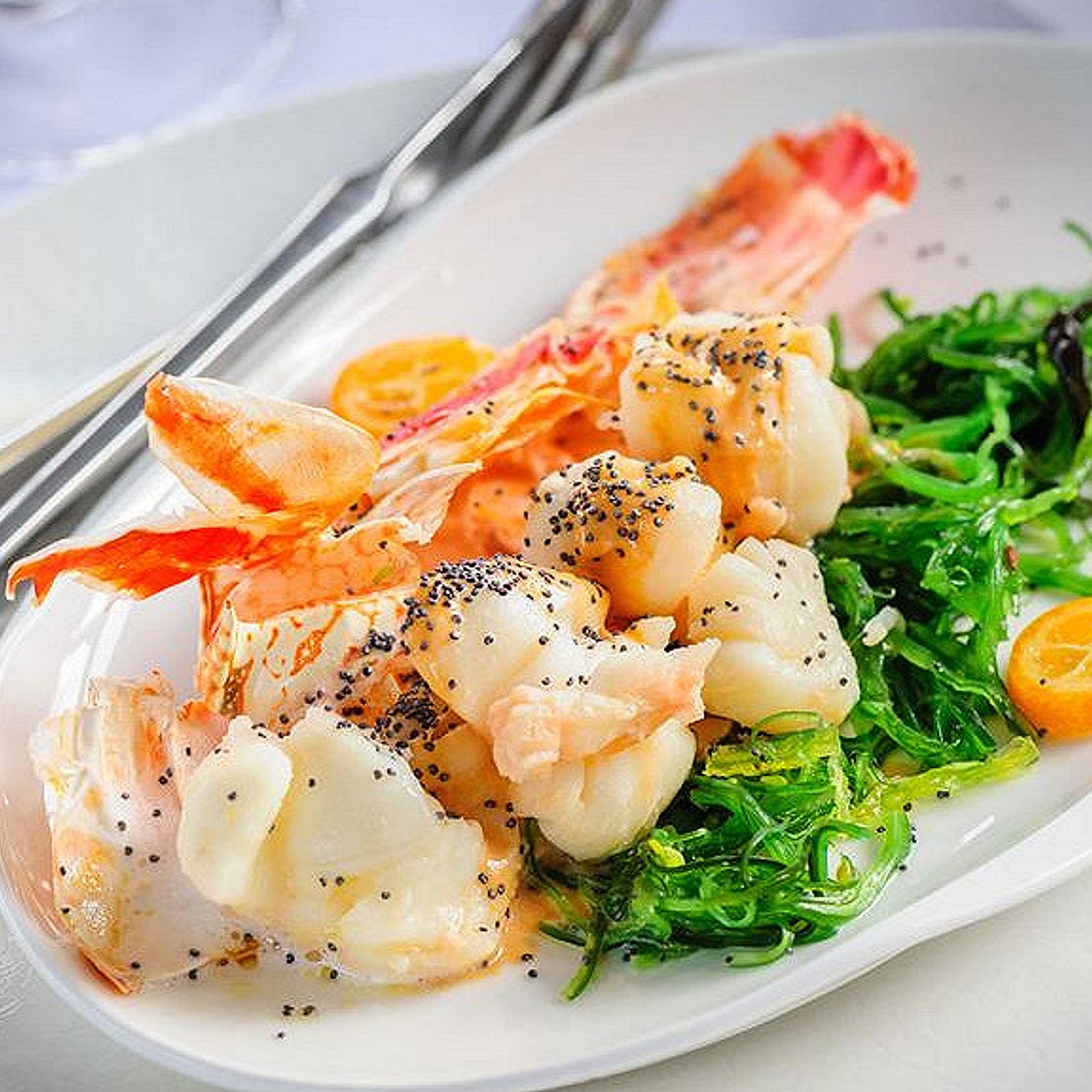 Langoustines flambées