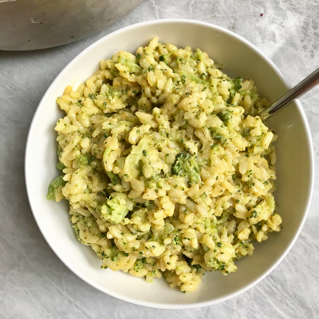Broccoli “Cheddar” Risotto