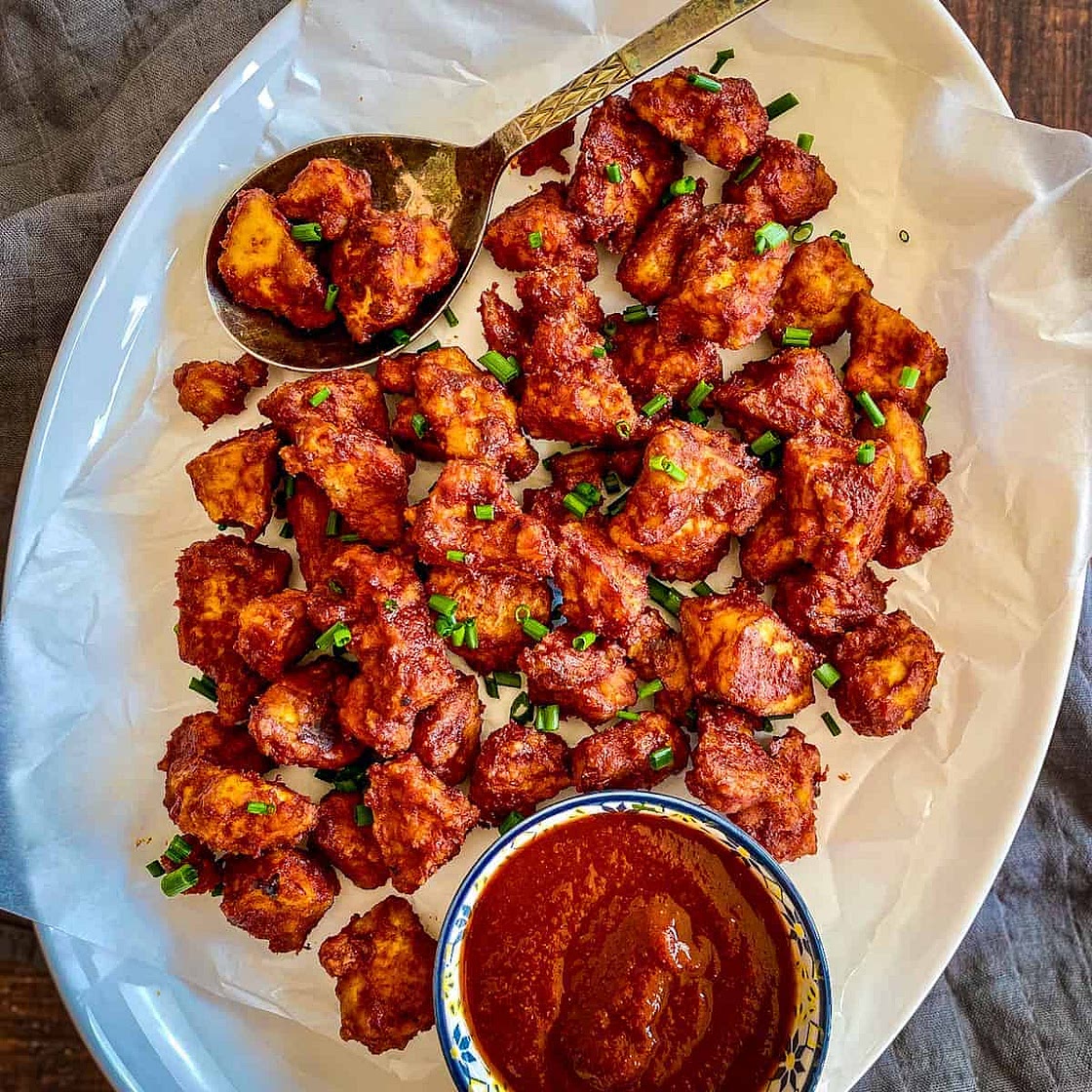 Baked BBQ Tofu (Vegan + Oil-Free)