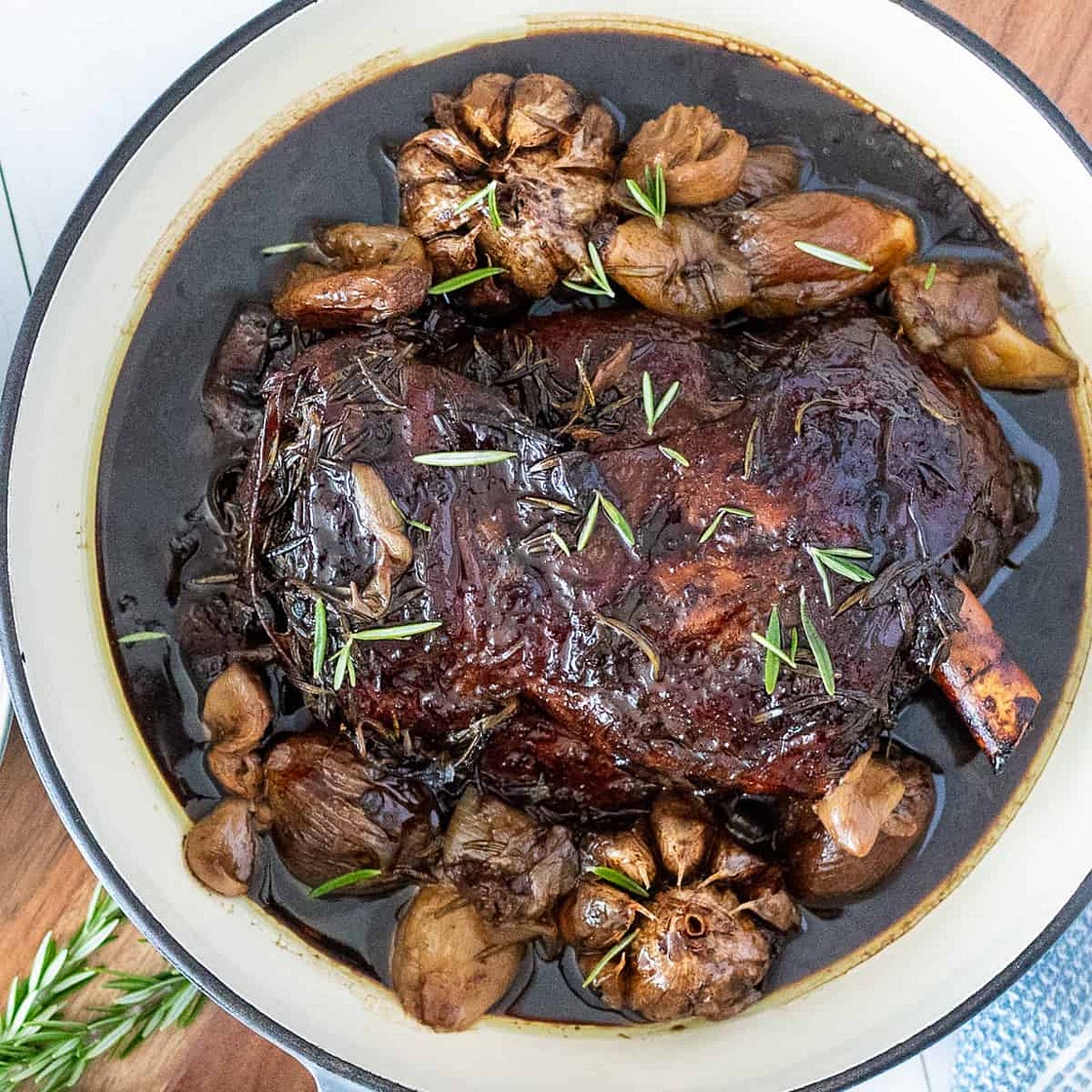 Lamb oyster shoulder with balsamic glaze