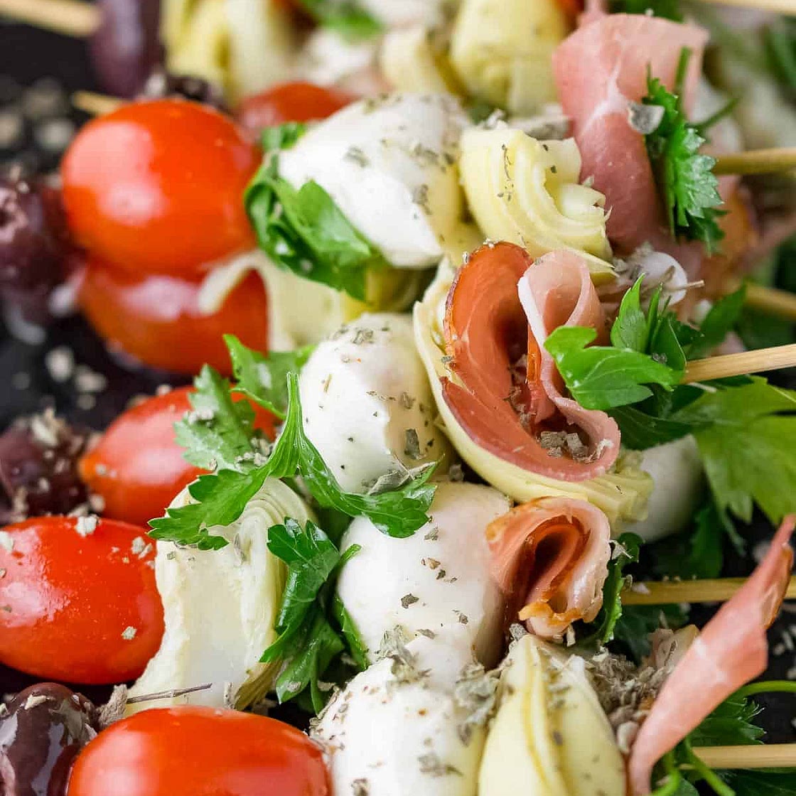 Easy Antipasto Skewers