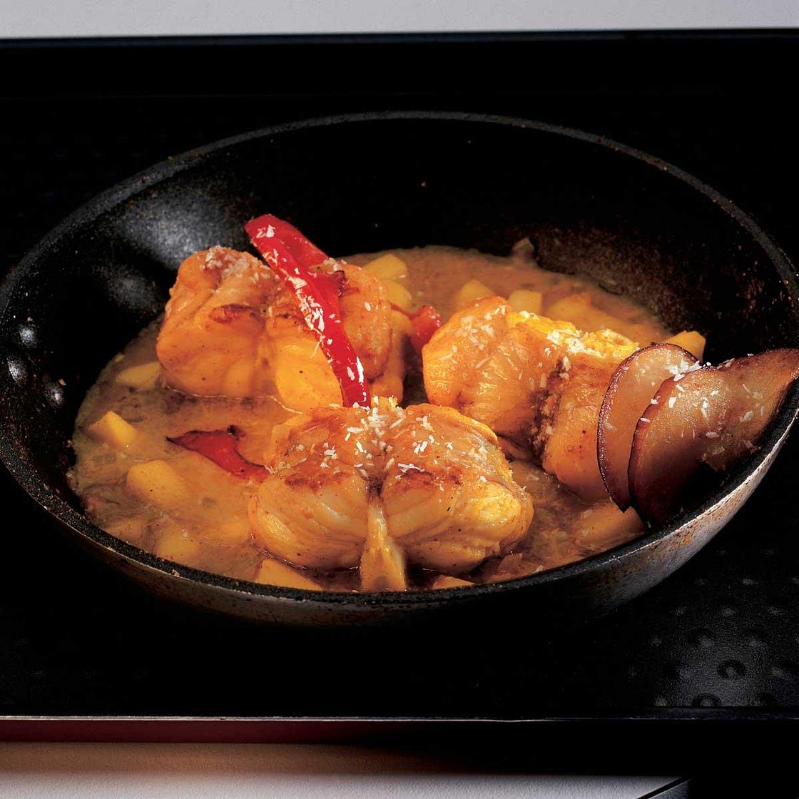 Madras de poisson à l'indienne