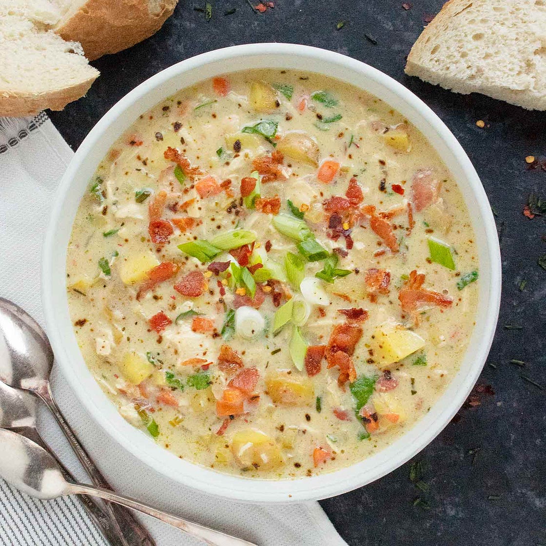 Chicken Potato Soup with Bacon
