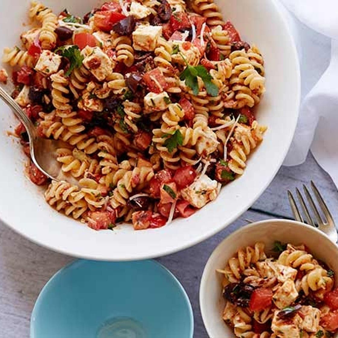 Tomato Feta Pasta Salad