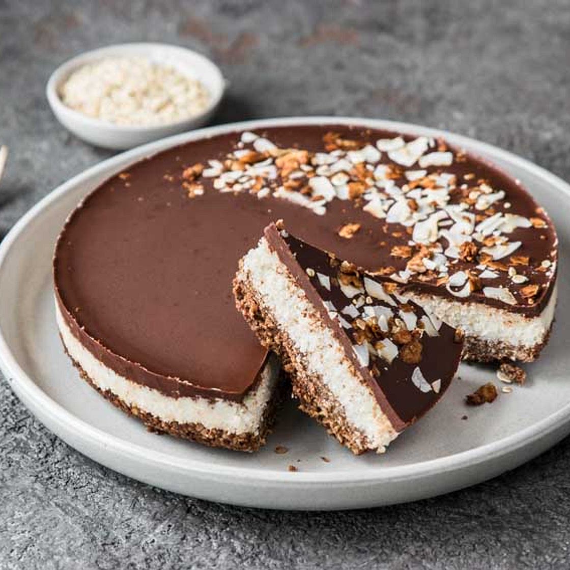 Bounty-Kuchen (glutenfrei & vegan)