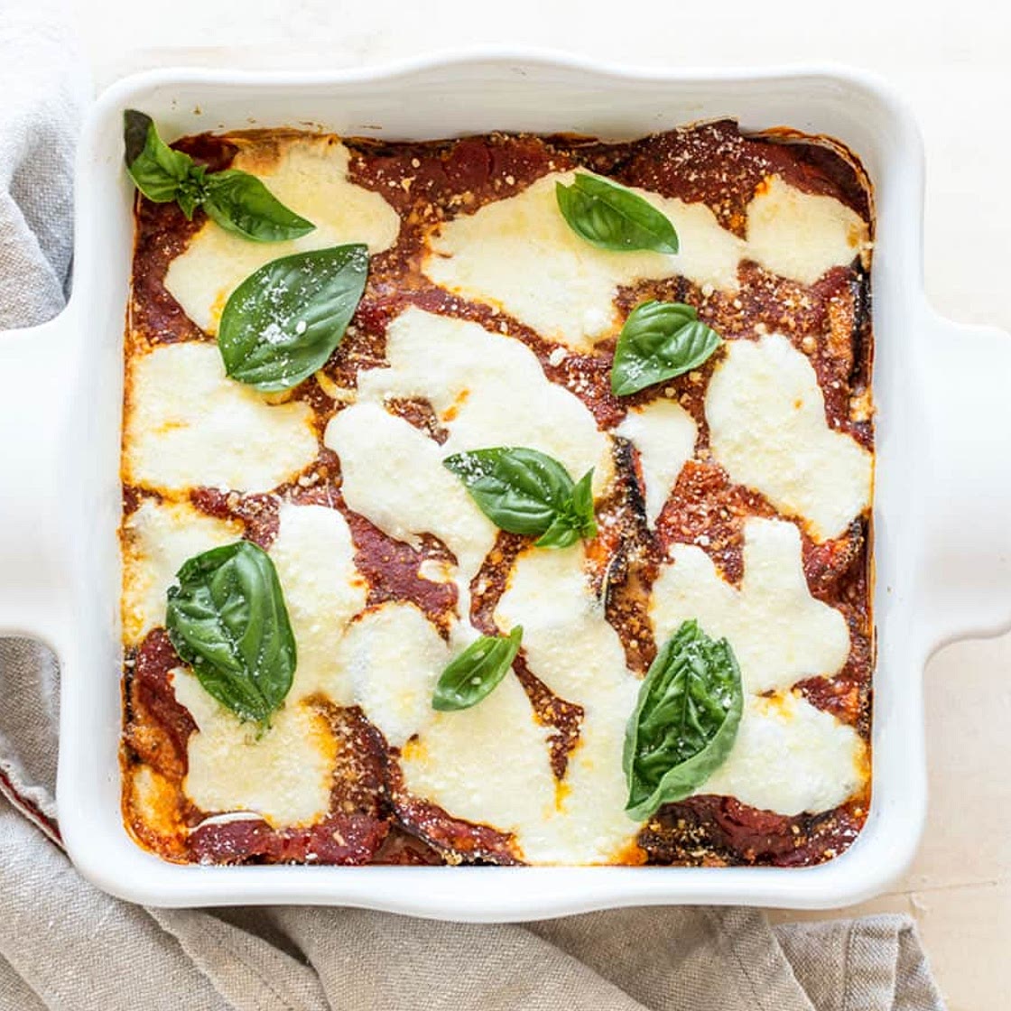 Gluten Free Baked Eggplant Parmesan