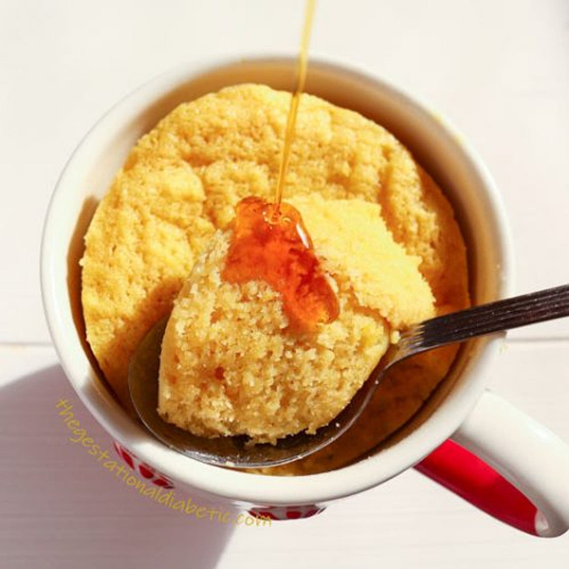 Coconut Maple Rum Mug Cake