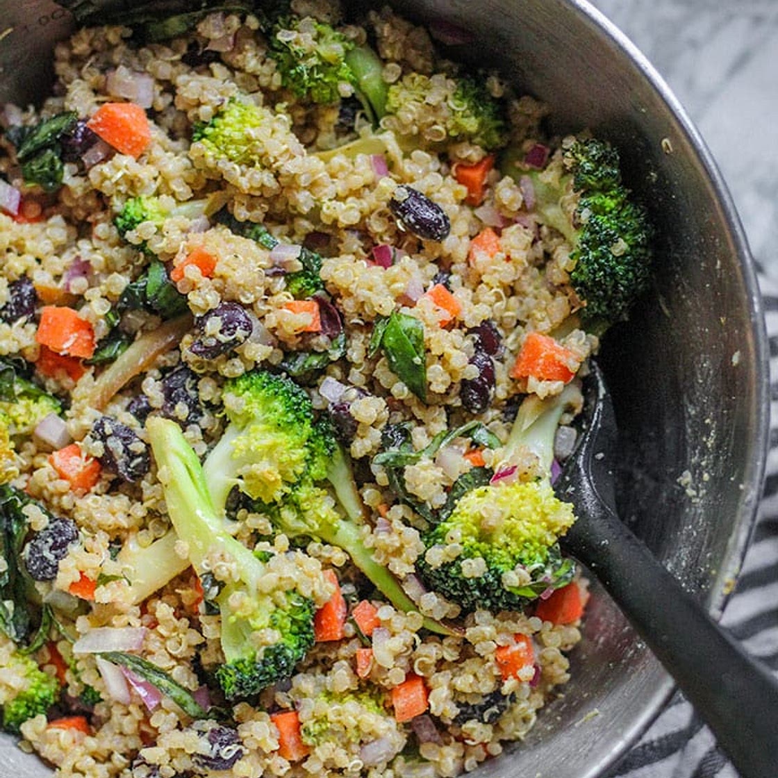Lemon Tahini Quinoa Salad