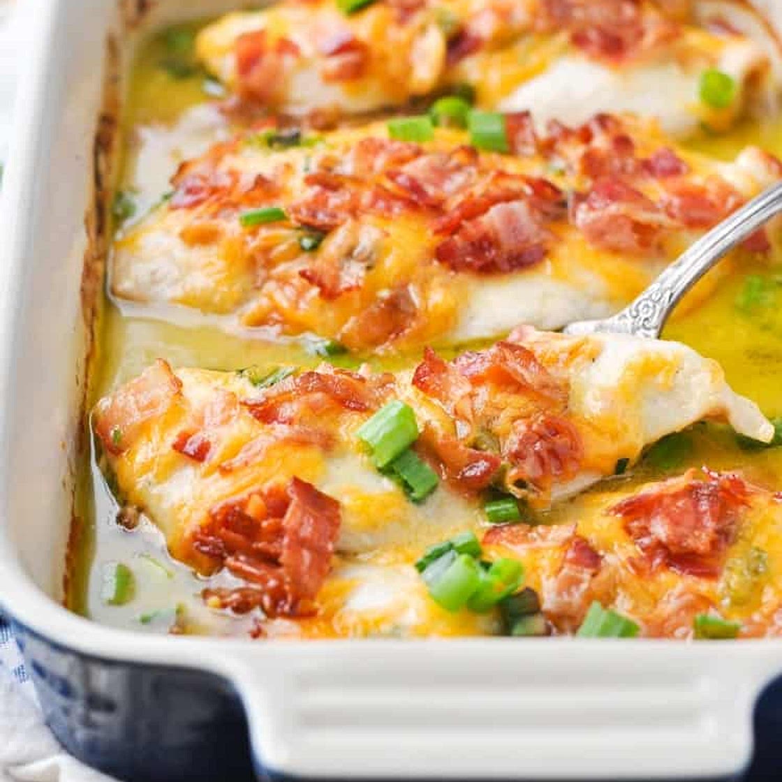 Dump-and-Bake Cheddar Bacon & Chive Chicken Breast Recipe