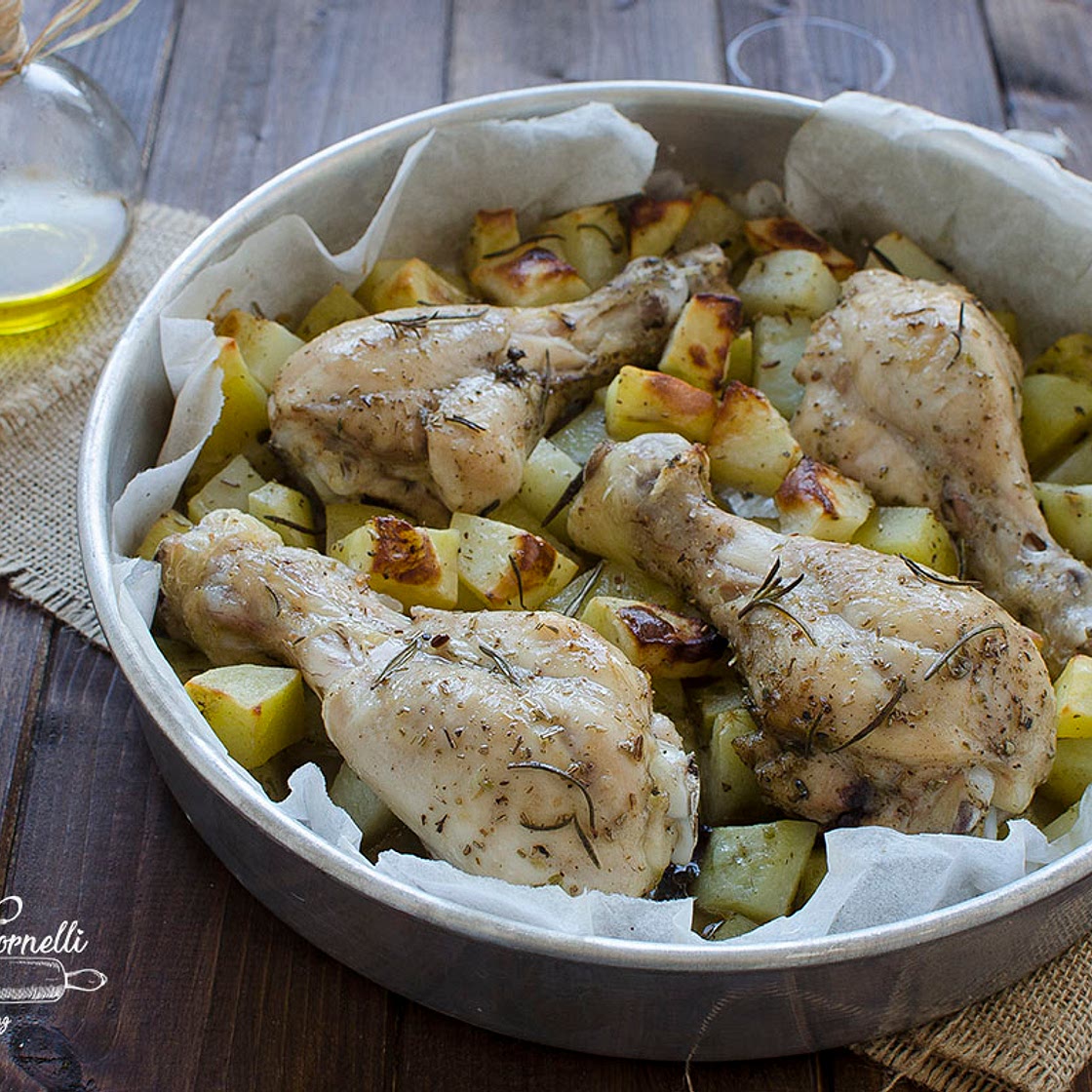 POLLO CON PATATE AL FORNO