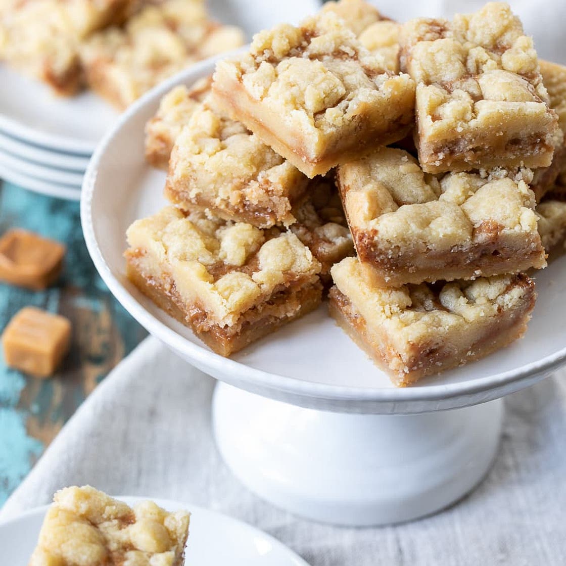 Salted Caramel Crumb Bars