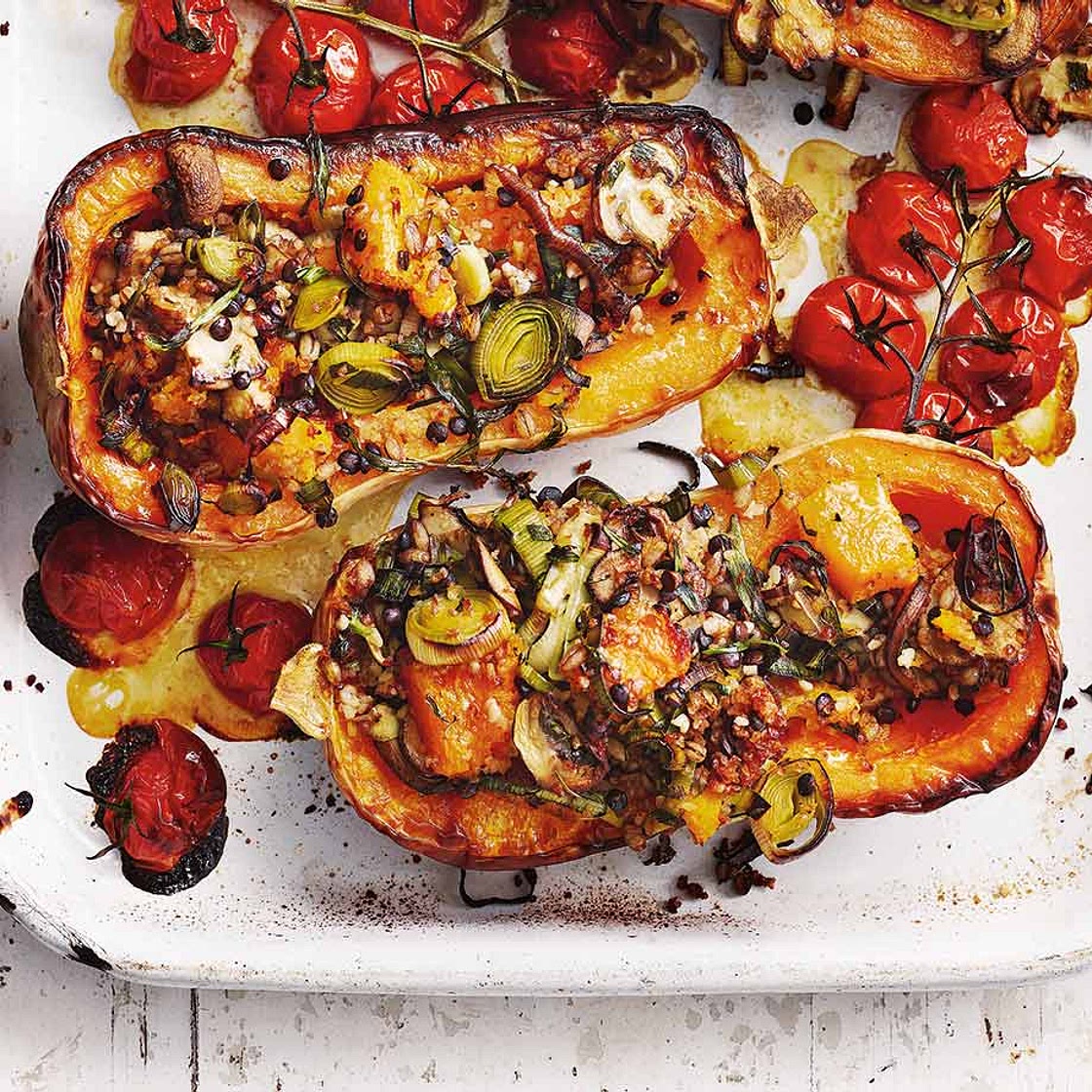 Stuffed butternut squash