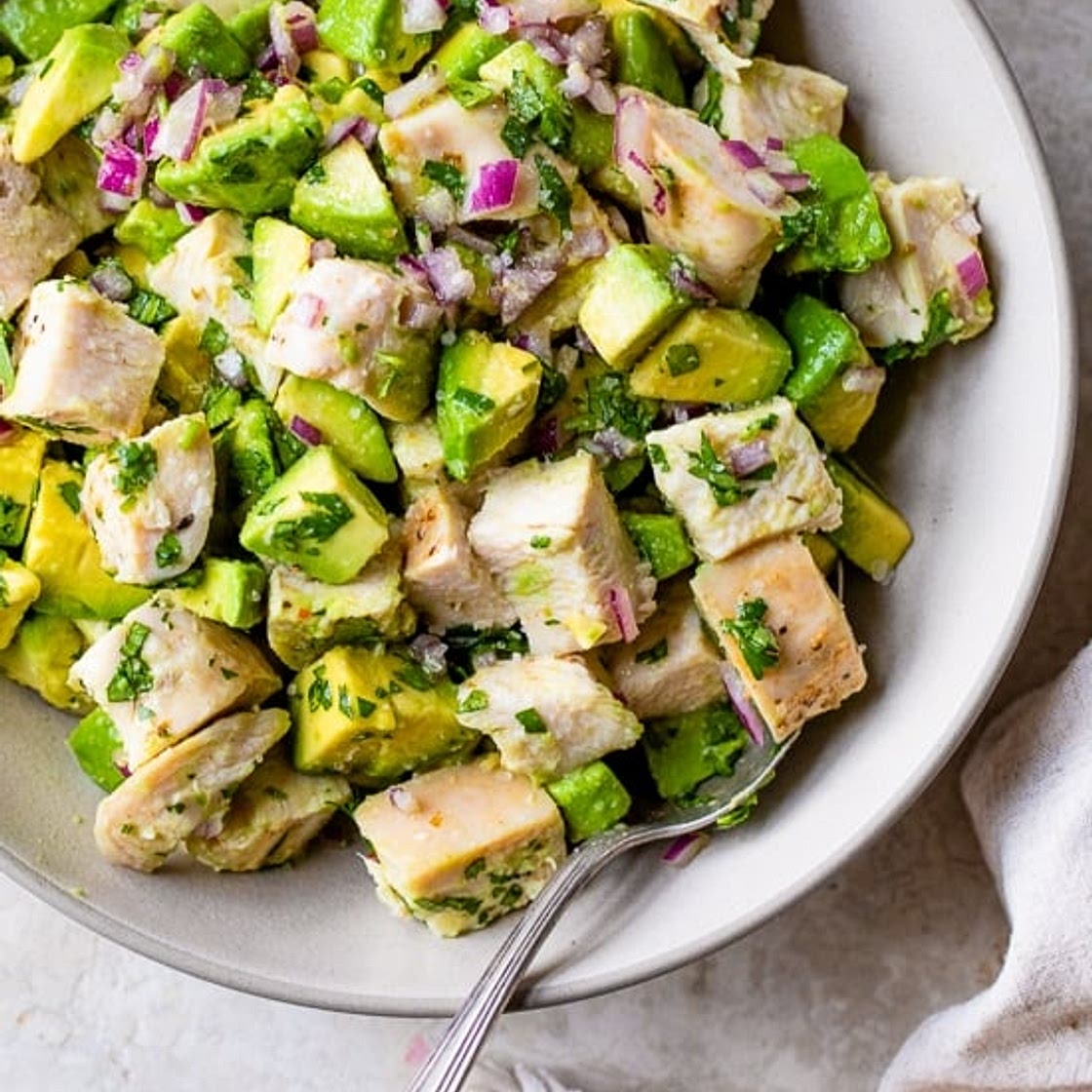 Sous Vide Chicken Breast and Cilantro Lime Chicken Avocado Salad