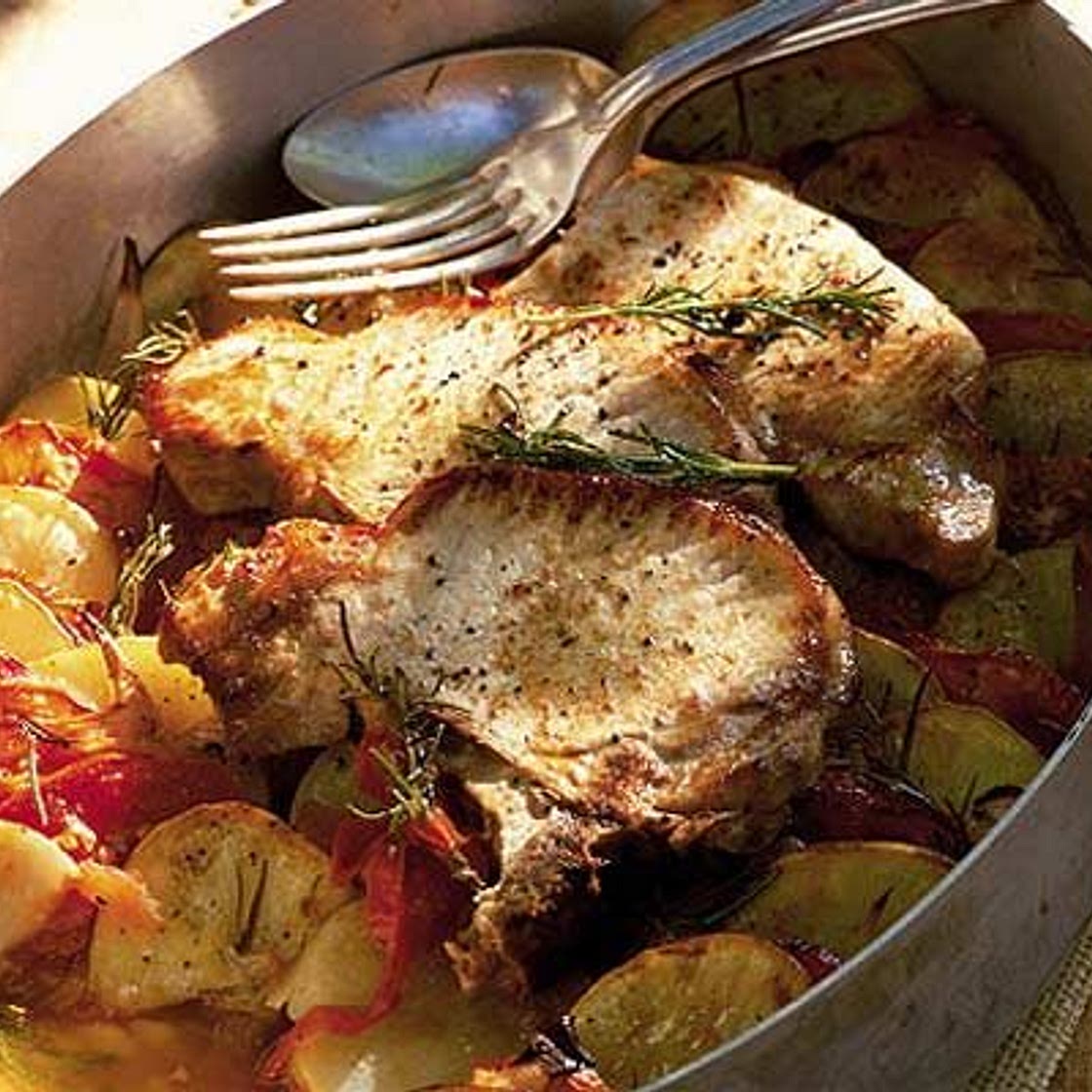 Summer pork & potatoes