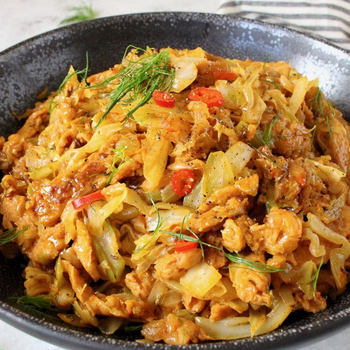 Vegan Sautéed Cabbage and Onions