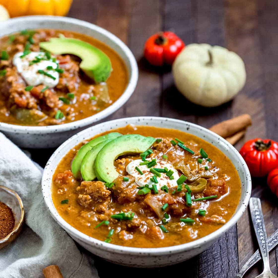 The Best Paleo Pumpkin Chili