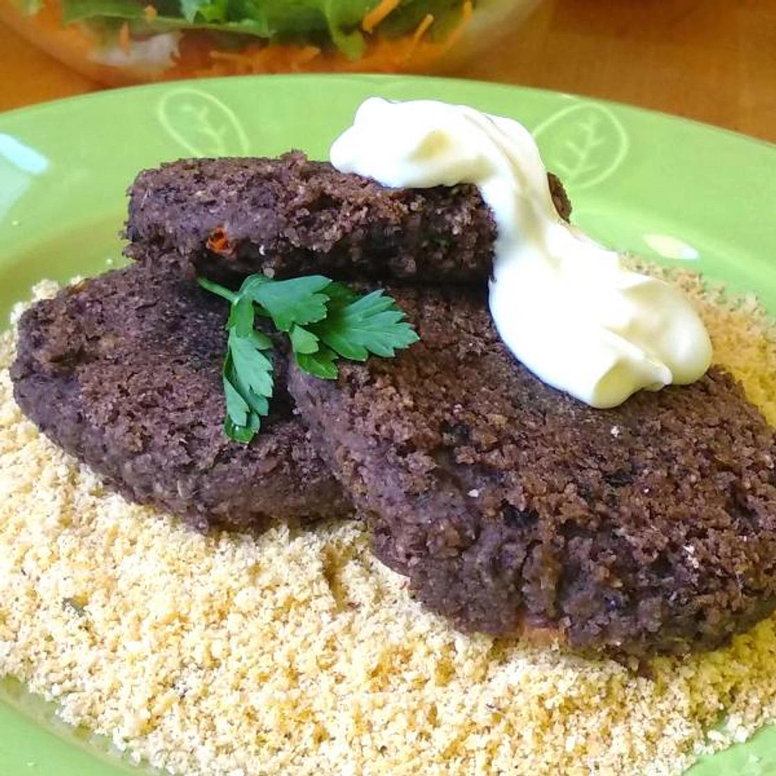 Receita de Hambúrguer de feijão preto