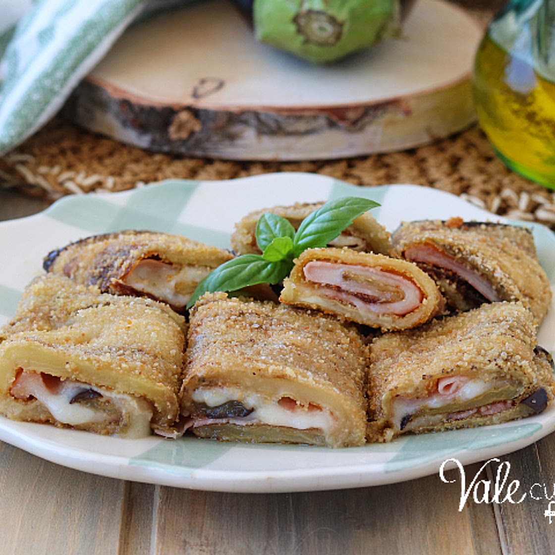 ROTOLINI DI MELANZANE AL FORNO