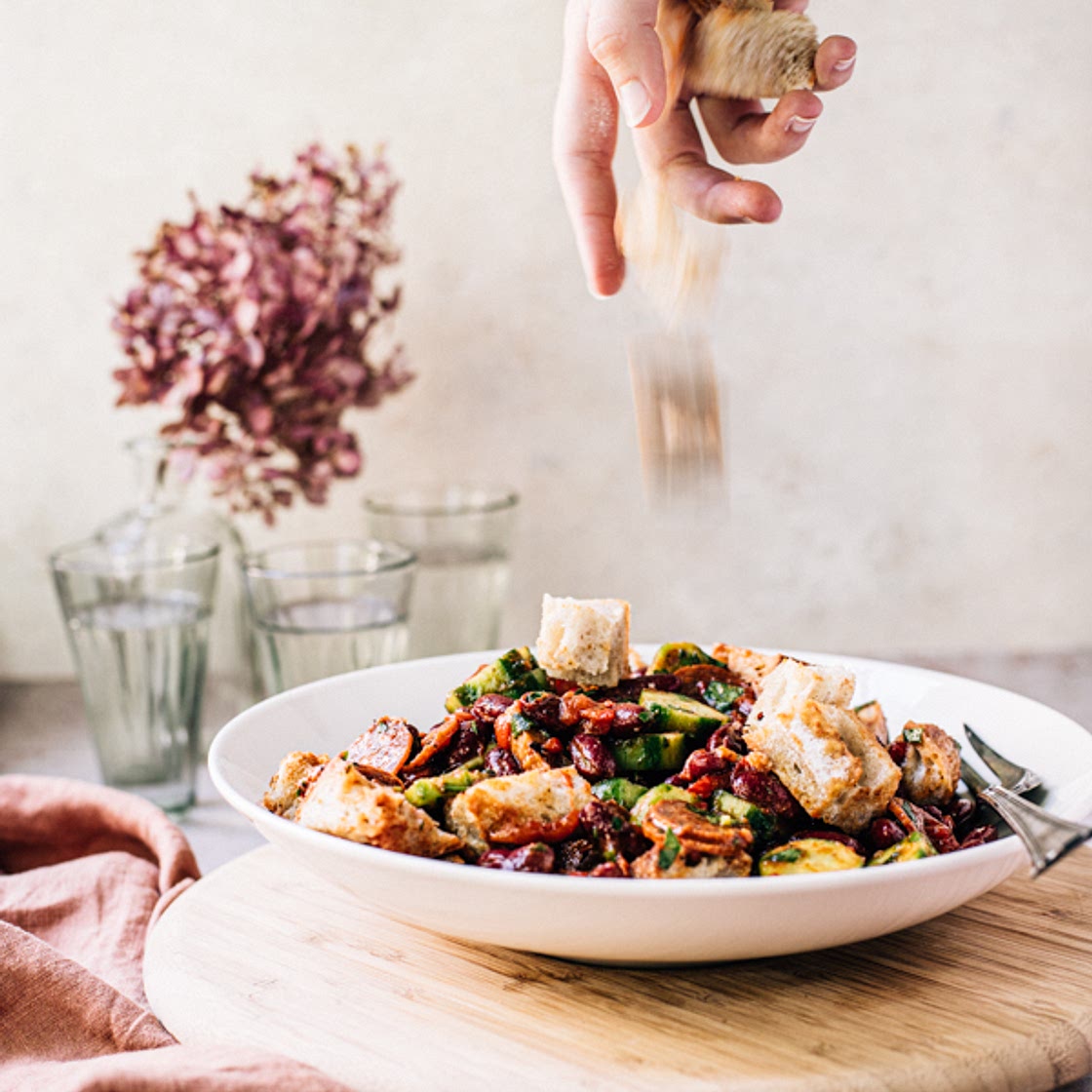 salade de chorizo & de haricots rouges à l’espagnole