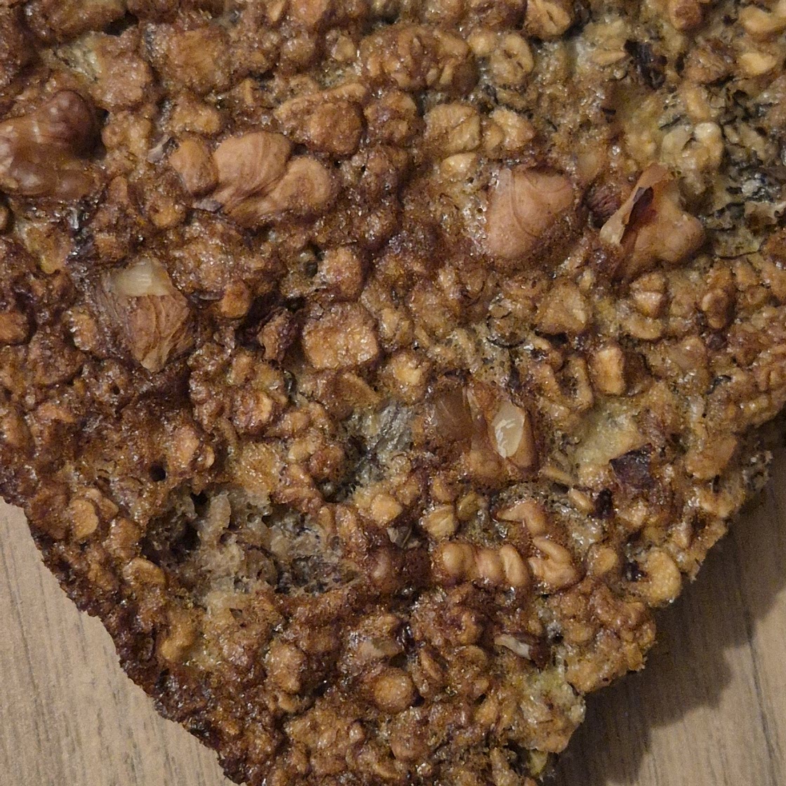 Gâteau banane et flocons d'avoine