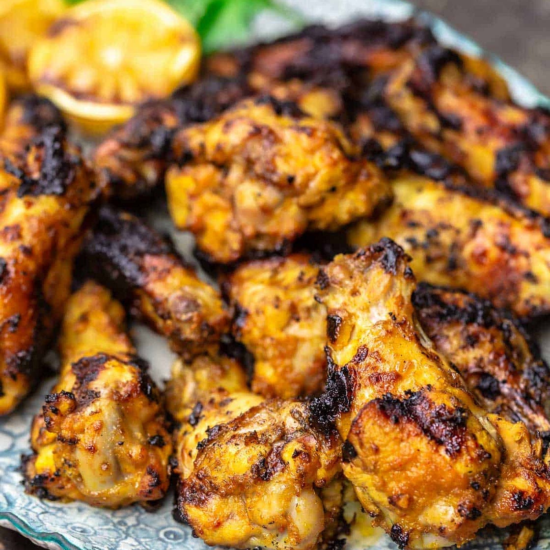 Grilled Chicken Wings Recipe, Mediterranean-Style