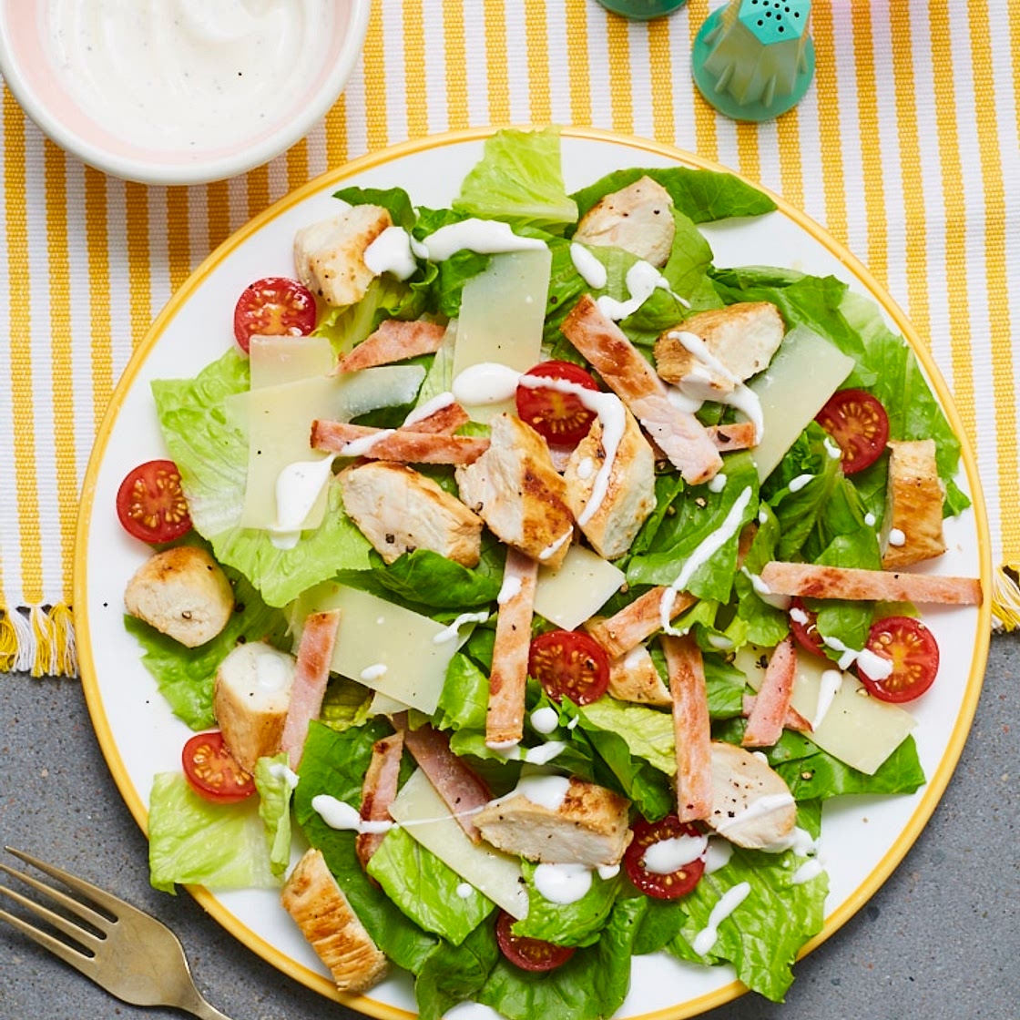 Chicken and Bacon Caesar Salad | Slimming & Weight Watchers Friendly