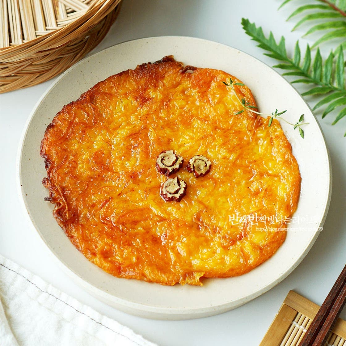 늙은호박전 만들기 호박부침개 늙은호박 요리 호박전 만들기