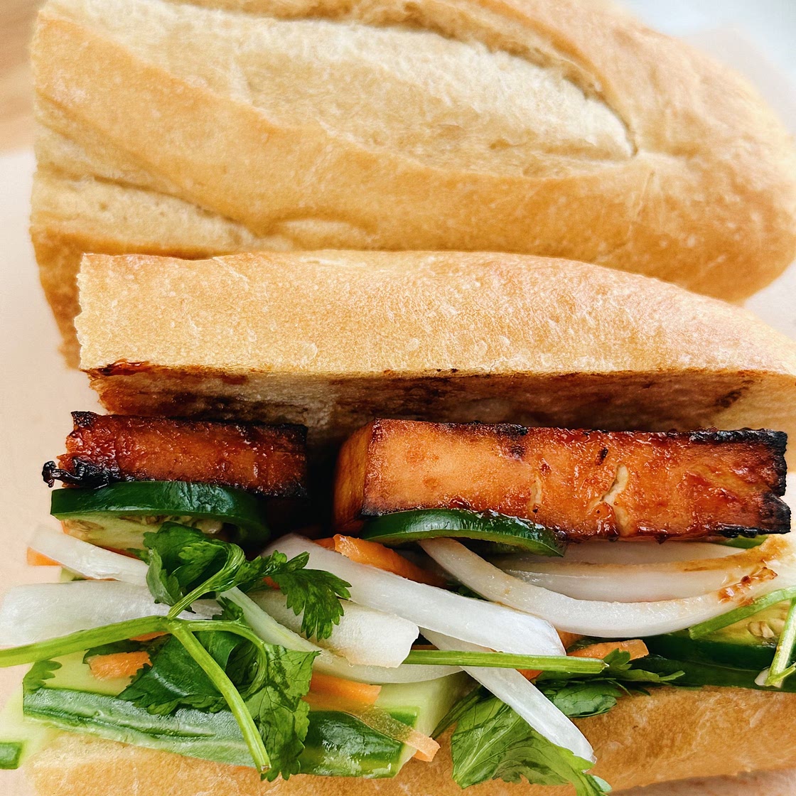 Vegetarian Banh Mi (Vietnamese Sandwich)