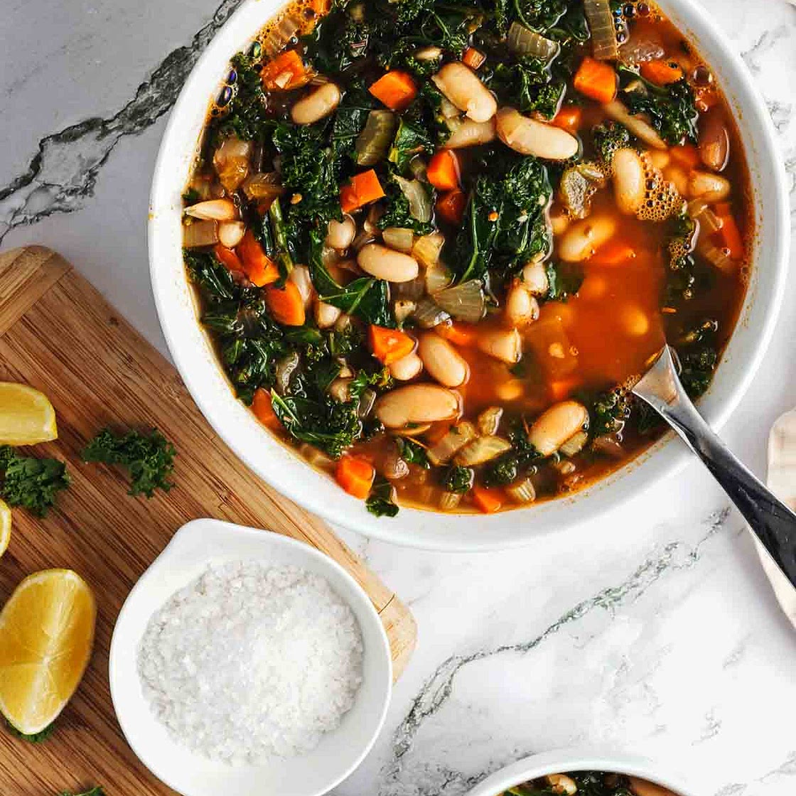 White Bean Kale Soup (Tuscan-Style)