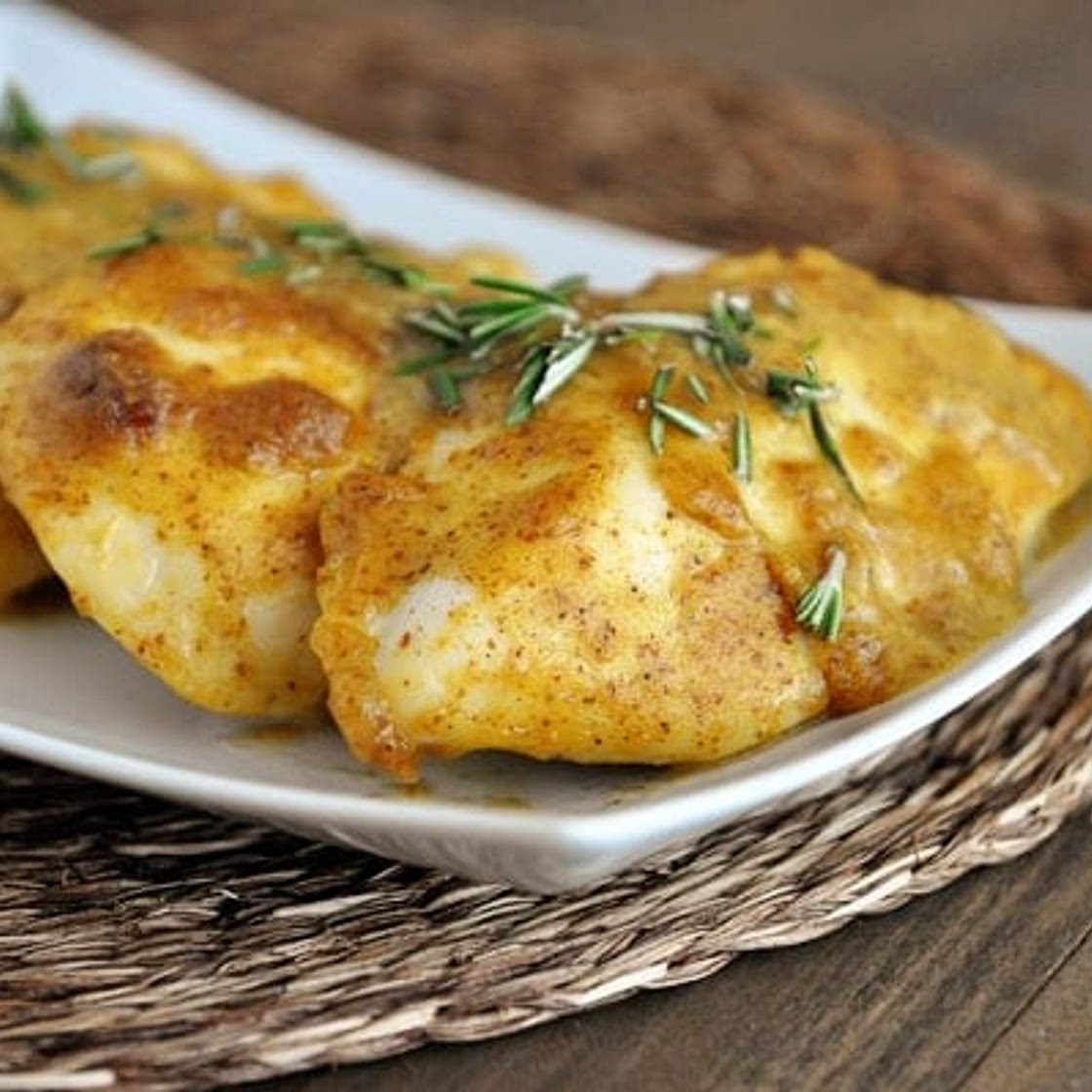 Sweet Mustard Baked Chicken