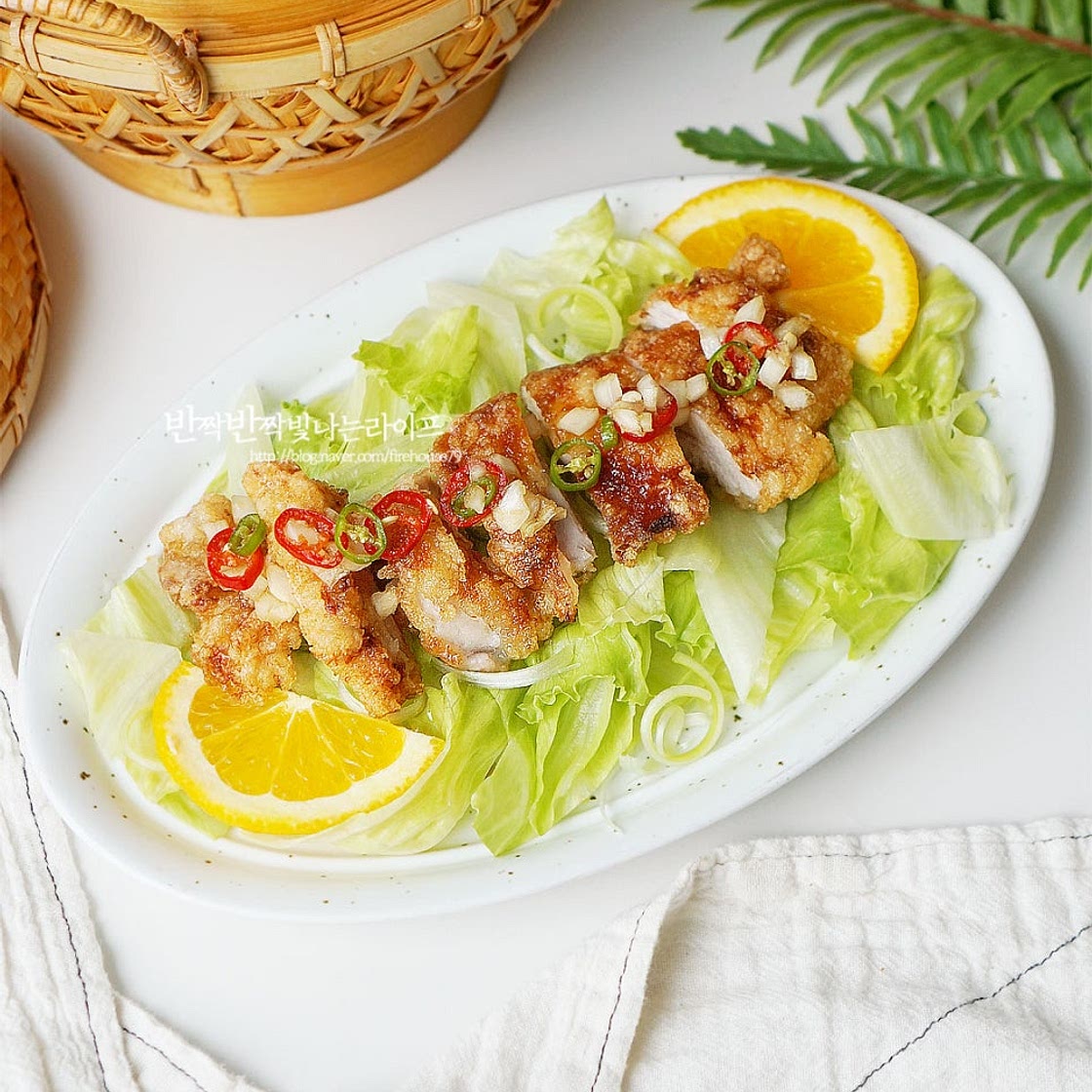 유린기 레시피 유린기 소스 만드는법 순살 닭다리살 요리