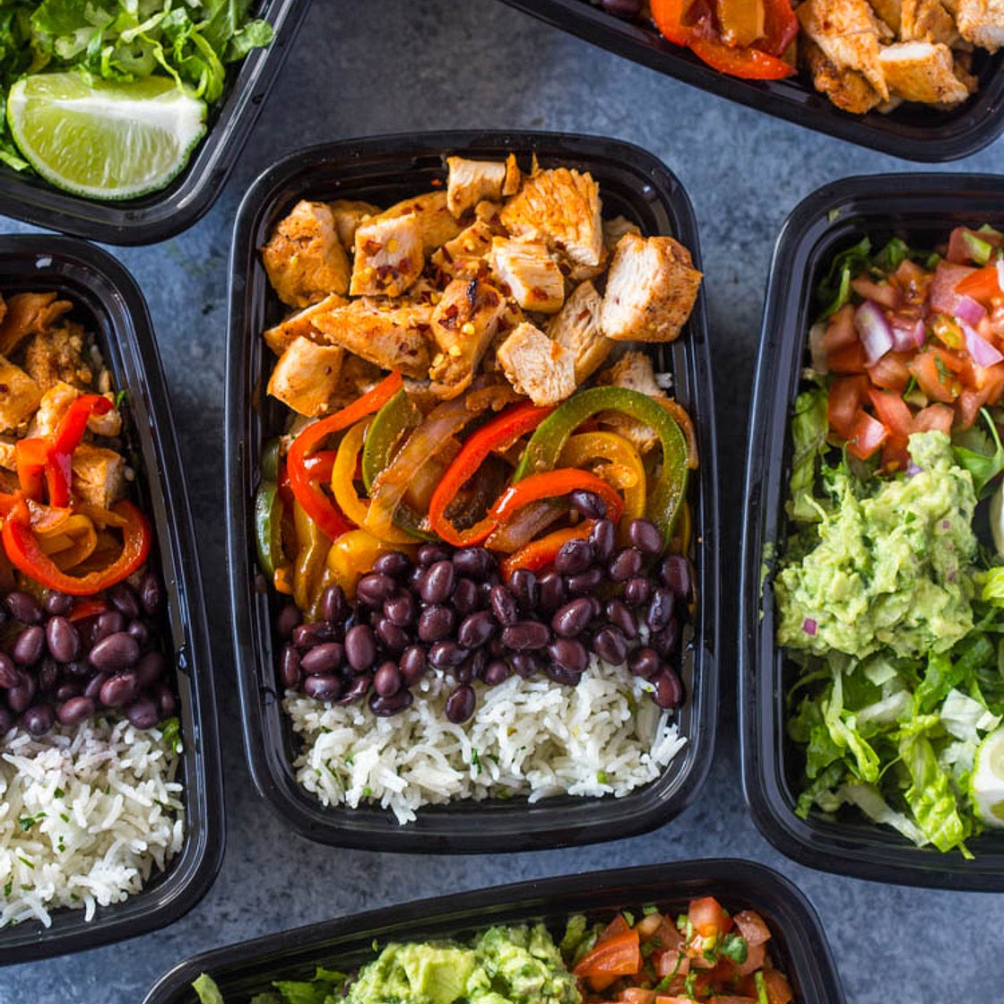 Meal-Prep Chicken Burrito Bowls