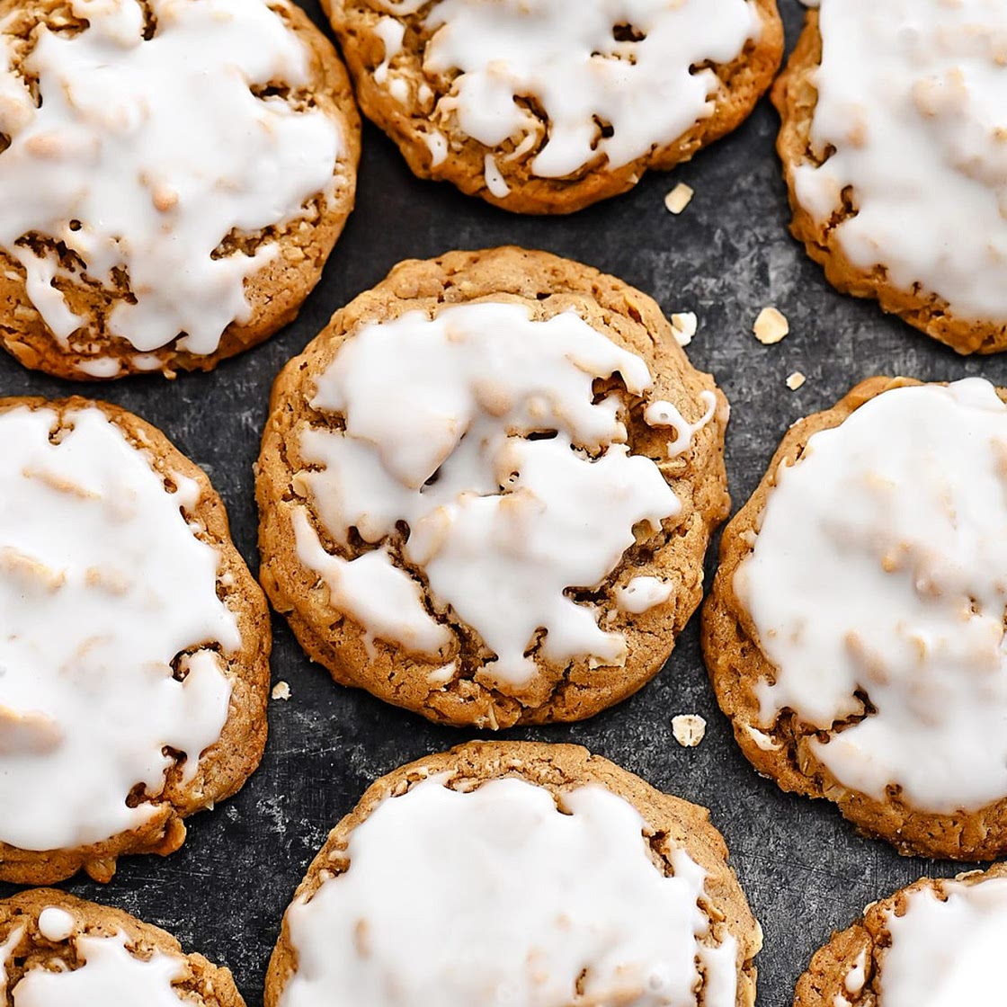 Iced Oatmeal Cookies