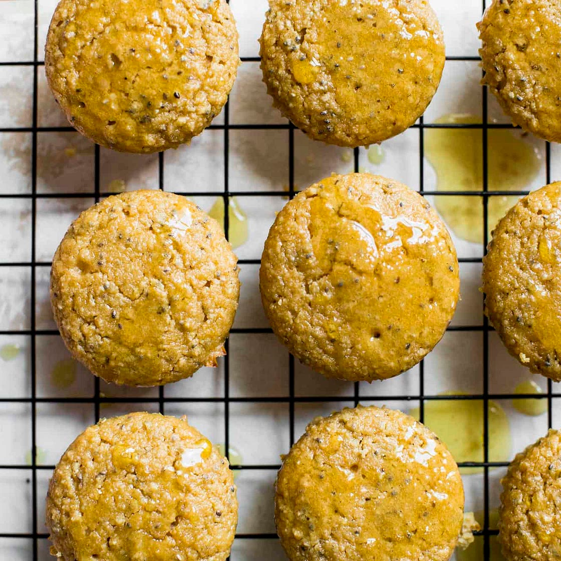 Lemon Almond Chia Seed Muffins