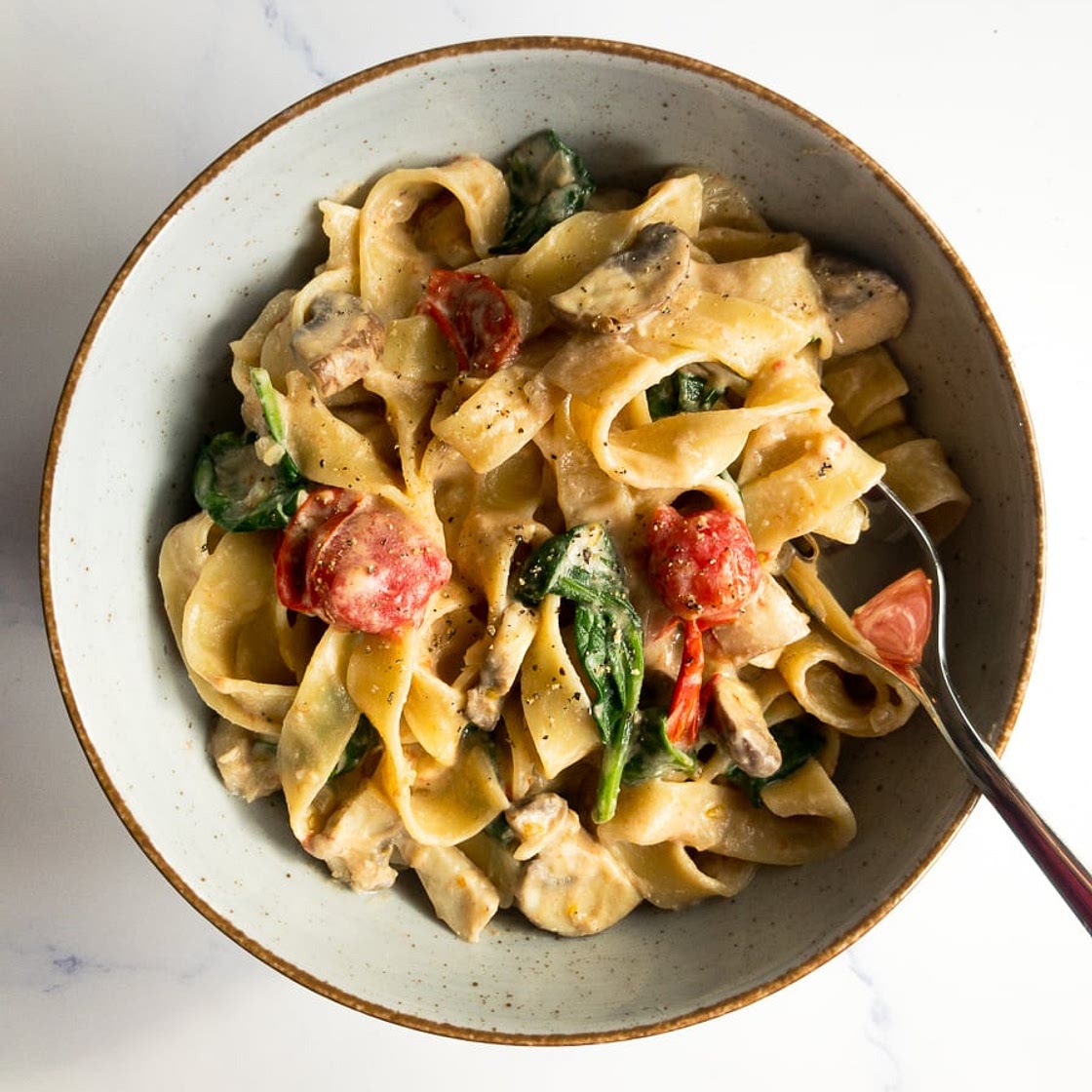 Vegan Fettuccine Alfredo