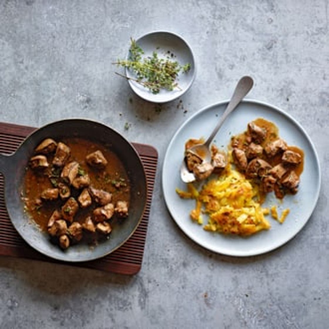 Kalbsleberli an Madeirasauce