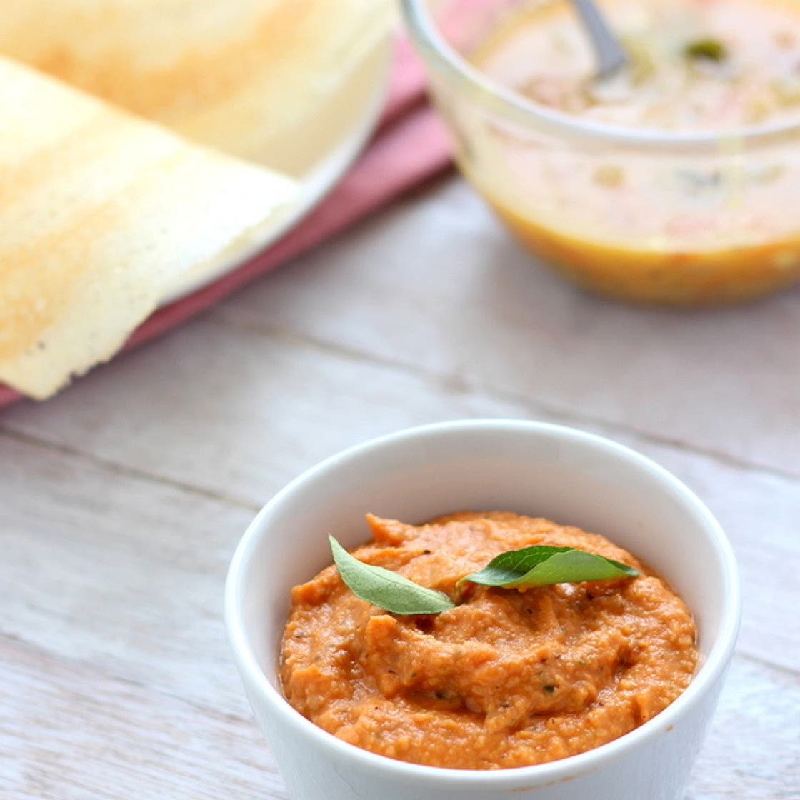 Instant Onion Tomato Chutney for Dosa