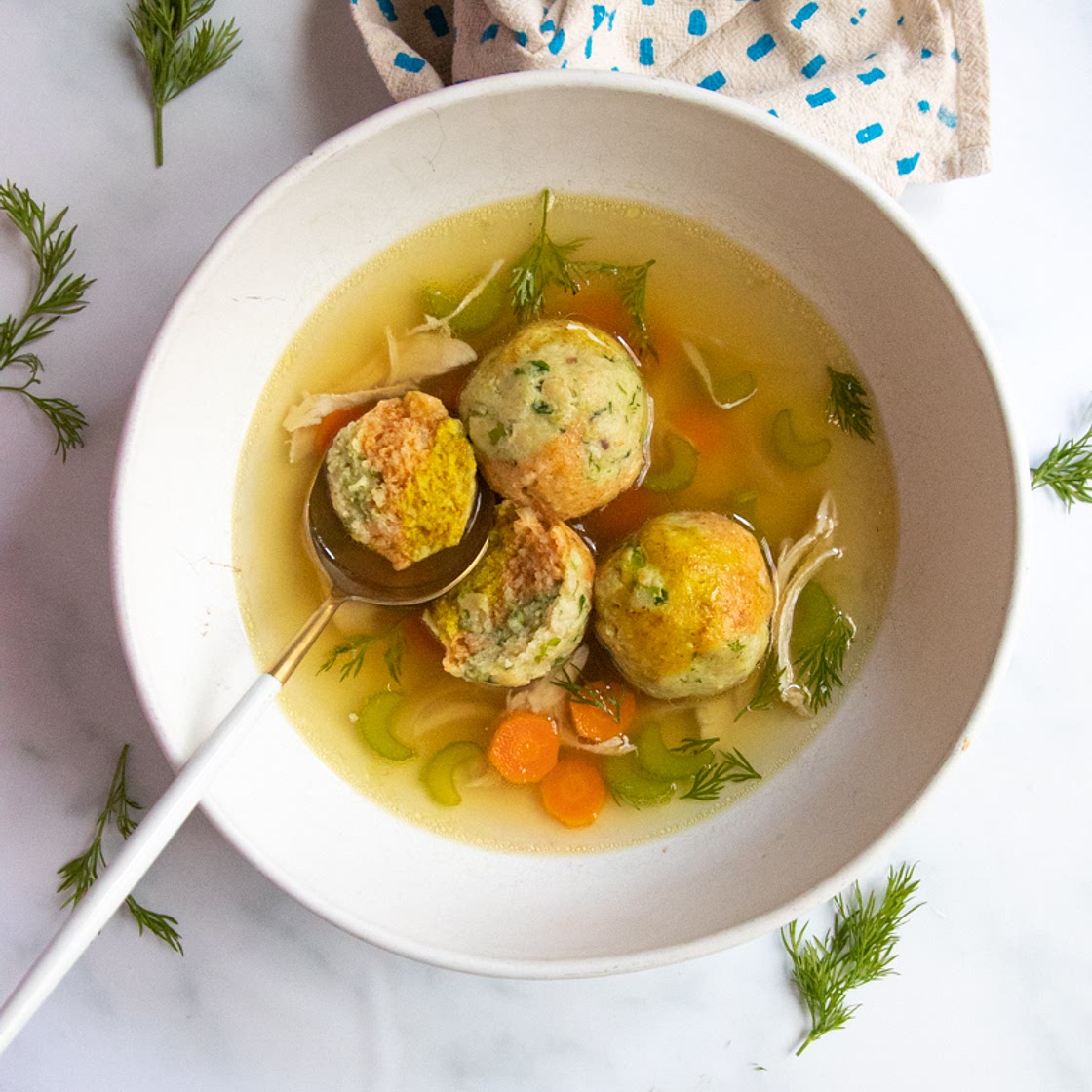 Tie Dye Matzah Ball Soup