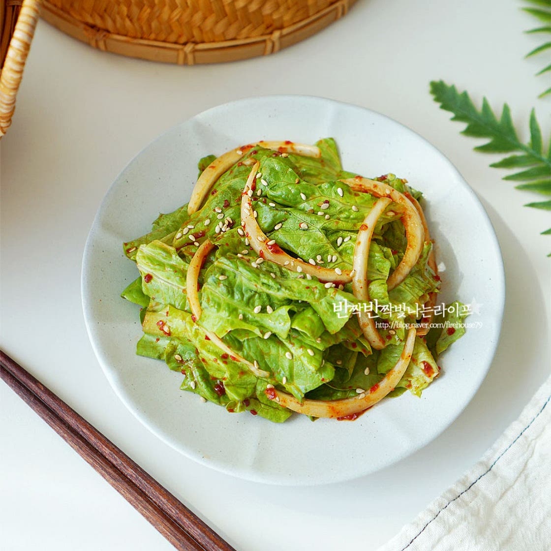 상추겉절이 레시피 상추무침 상추겉절이 양념