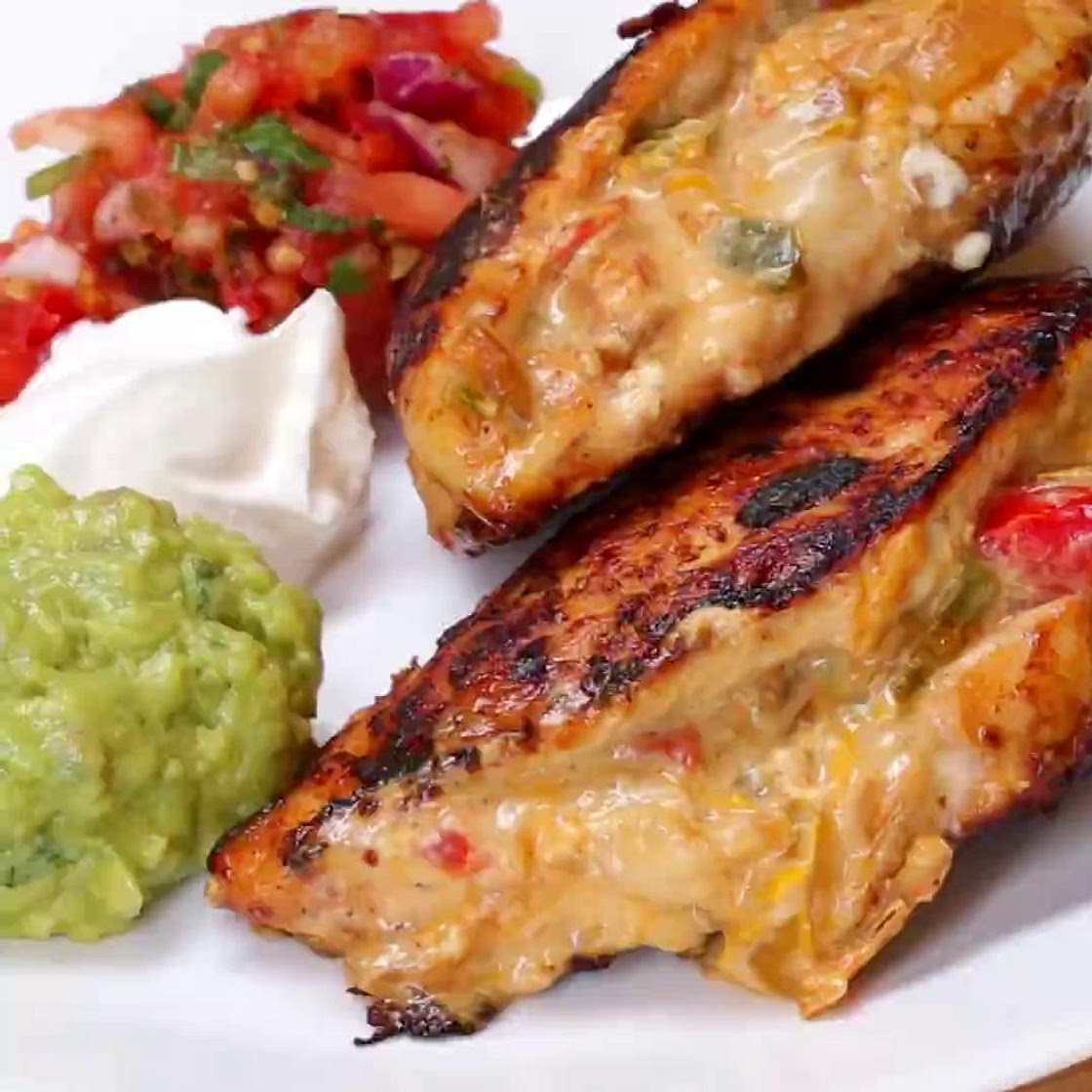 Fajita-Stuffed Chicken Recipe by Tasty