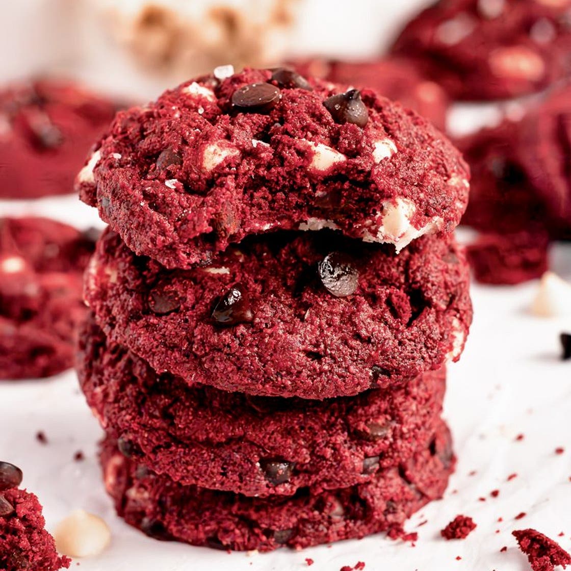 Vegan Red Velvet Cookies (Gluten-Free)