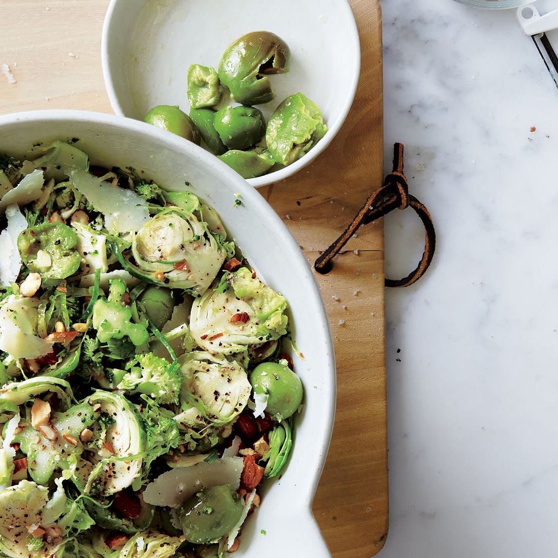Broccoli and Brussels Sprouts Slaw