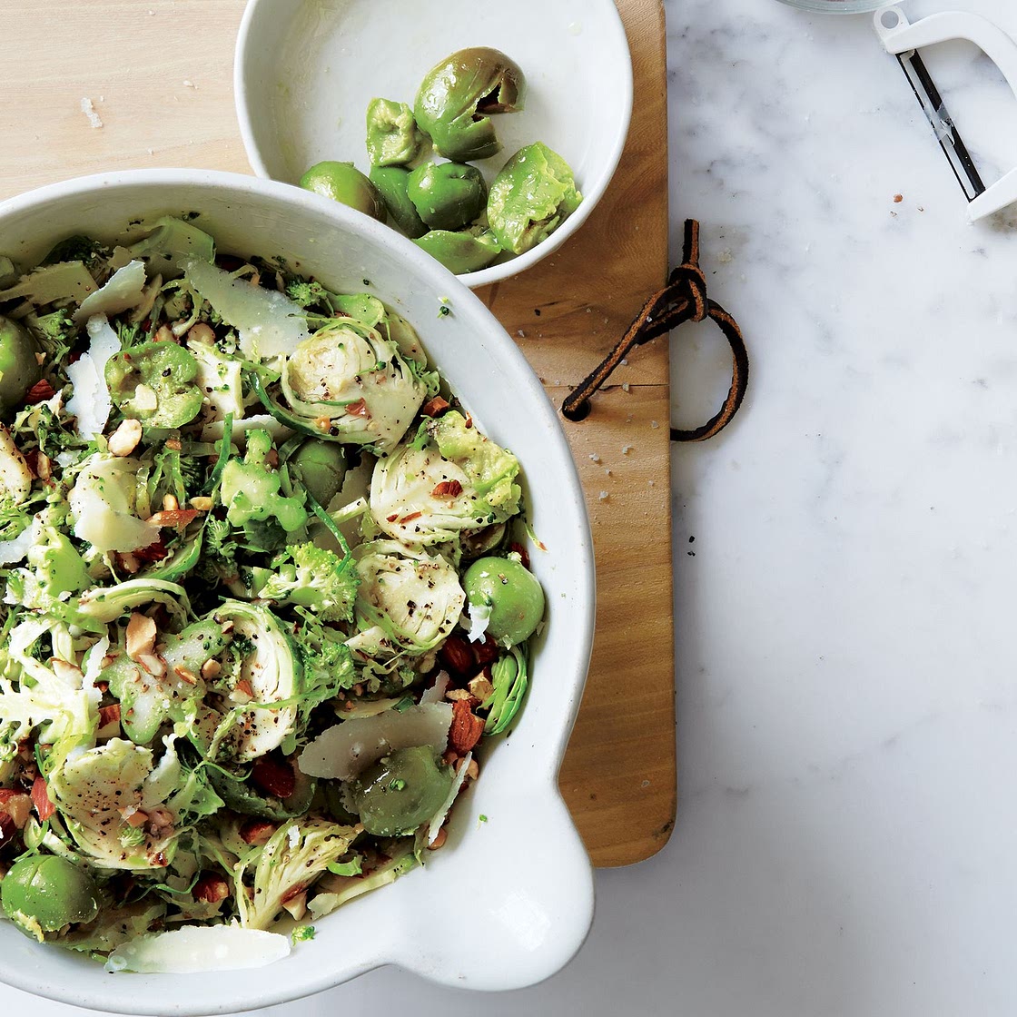 Broccoli and Brussels Sprouts Slaw