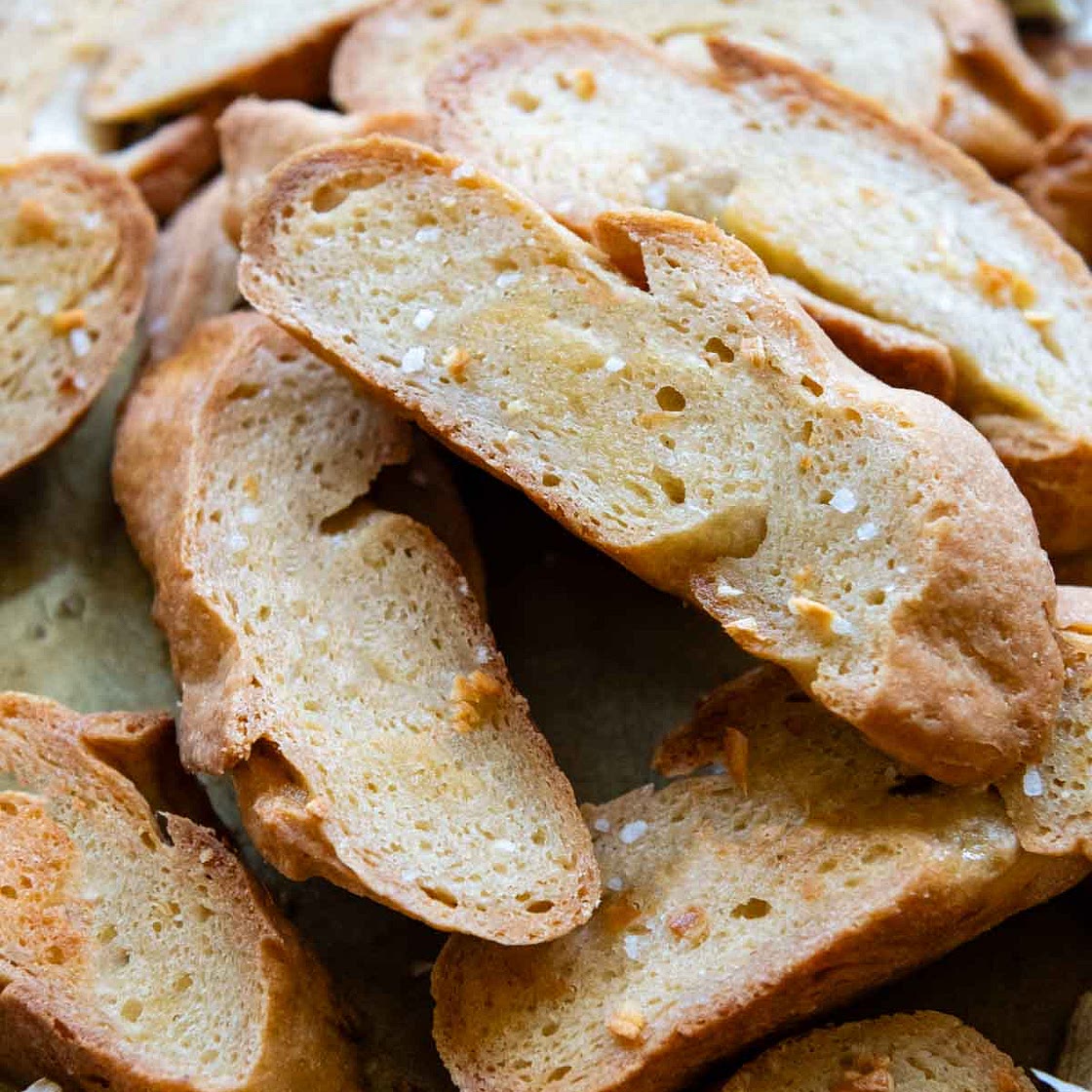 Toasty Garlic Gluten-Free Crostini